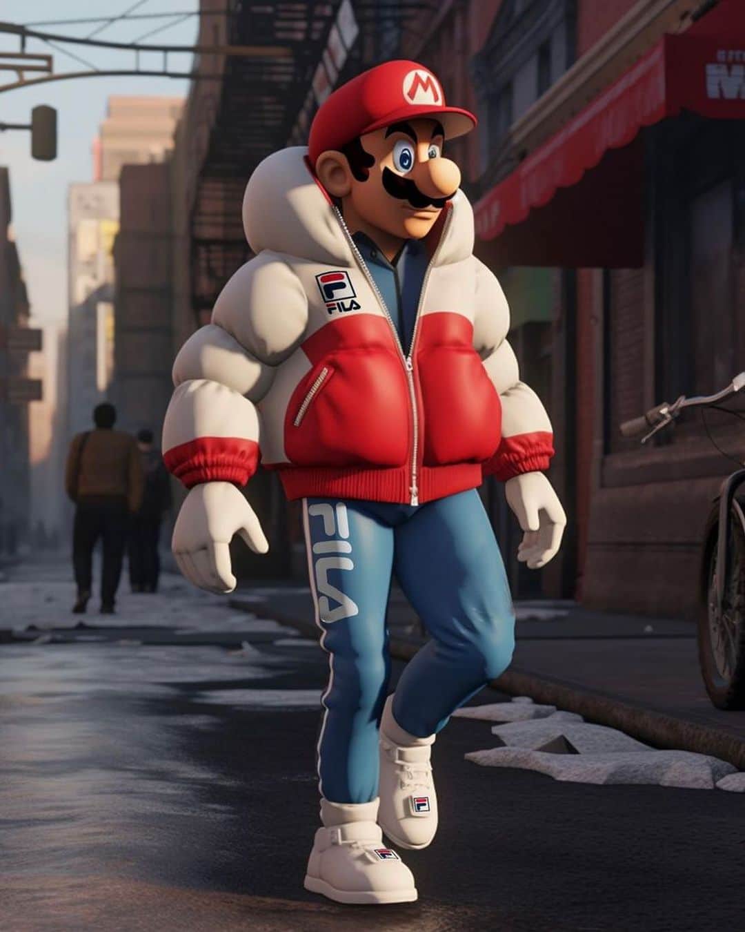 のインスタグラム：「Super Mario AI Drip 💧  (via @micheletorresi)」