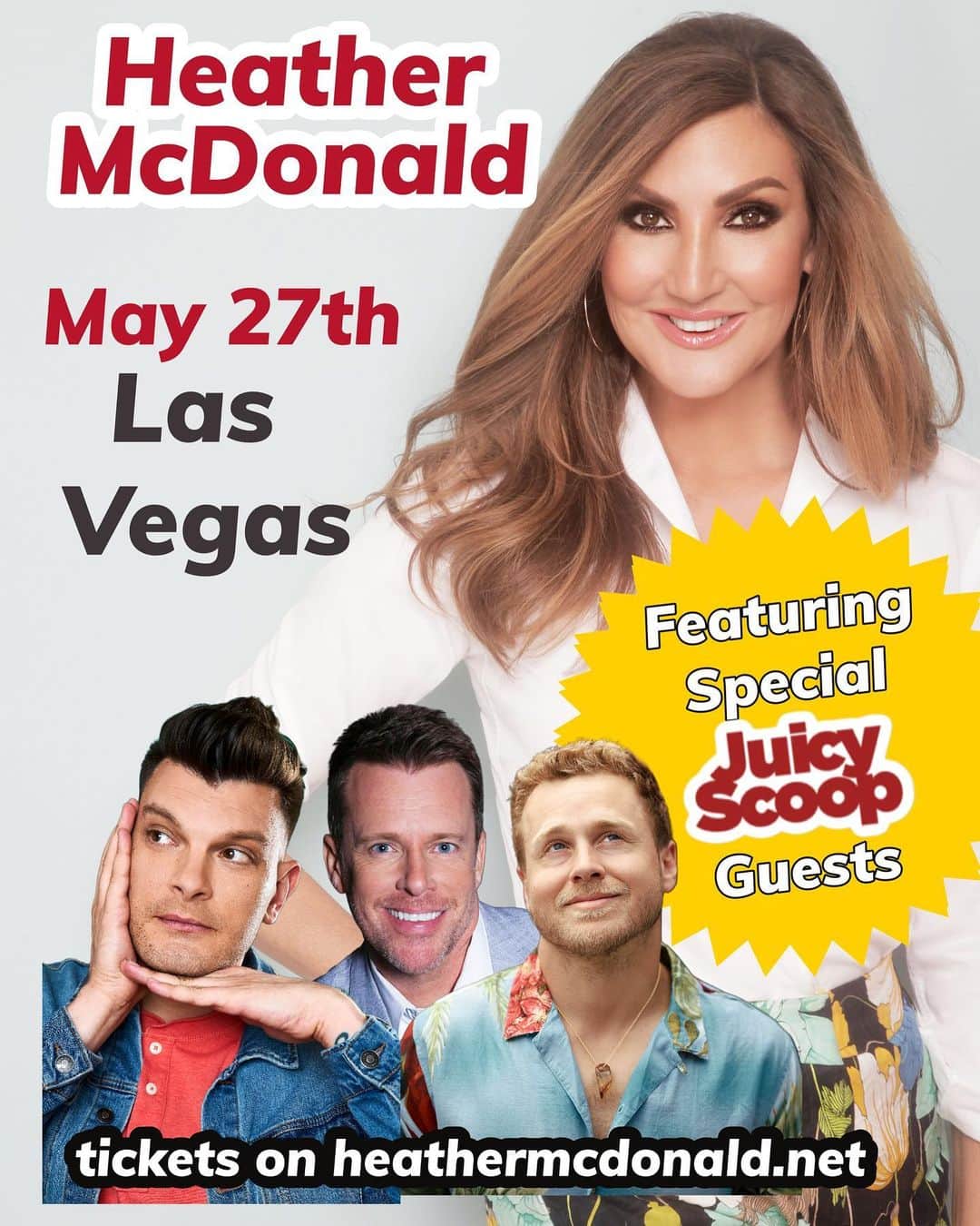 ヘザー・マクドナルドのインスタグラム：「I’m going to be in Las Vegas next month!  Buy tickets at Heathermcdonald.net #juicyscoop #standup #comedy #podcast #lasvegas」