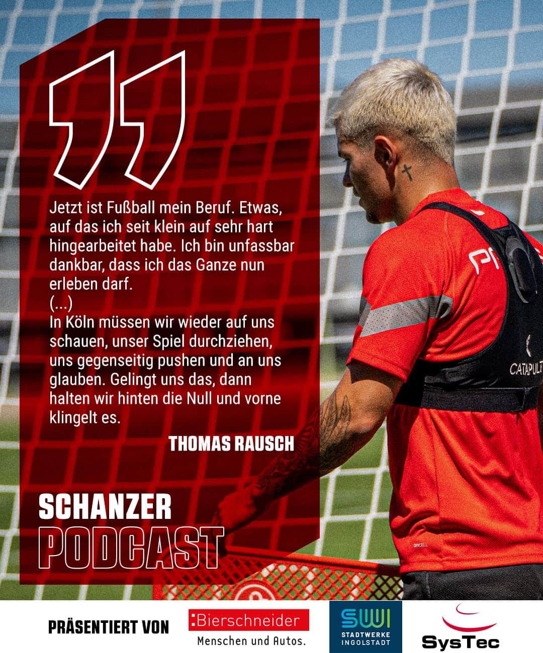 FCインゴルシュタット04のインスタグラム：「Wie sich @thomasrausch45 mit drei Adjektiven beschreiben lässt, ist echt easy: perfektionistisch, witzig & gesellig. ✈️😁☕ Klar, dass sich das auch bei unserer 35. Folge des "#Schanzer Podcasts" bemerkbar gemacht hat. Denn bei keiner anderen Ausgabe wurde bisher so viel gelacht. 🤣😂🤣 ___ Warum vier Sprachnotizen aus dem Lager unserer U 21 "Rauschi" ganz schön ins Schwitzen gebracht haben, wohin er bald vom seinem Heimatdorf Kollbach aus - zusammen mit seinem Vater - wallfahrten gehen wird & wo er sein Profidebüt gegen Hannover in Liga 2 verewigt hat, erfahrt ihr im Zuge dieser Episode. 📲🥾🖊️ Ach, noch ein Tipp: Solltet ihr demnächst nach Formentera reisen, dann ist der 23-Jährige euer Mann und damit ein Reiseführer auf zwei Beinen. 🏝😉 . . #schanzerdassindwir #Schanzerfürimmer #Ingolstadt #FCI #FCIngolstadt04 #soccer #fussball #football #futbol #Liga3 #DritteLiga #3Liga #podcast #schanzerpodcast #thomasrausch #rausch #thomas #rauschi #thommy @auto_bierschneider @stadtwerke.ingolstadt @systeccomputer @die.jungschanzer」