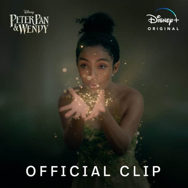 Walt Disney Studiosのインスタグラム：「✨🧚🏾✨  Check out @yarashahidi as Tinker Bell in the new official clip from #PeterPanAndWendy, streaming in 1️⃣ week only on @disneyplus.」