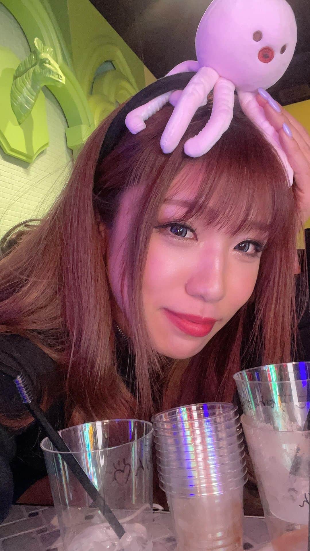 のインスタグラム：「遠隔ドリンクたこちゃん12杯.いぐりん1杯.沢山ご馳走さまでした🙇‍♀️😭リハ頑張れる！🥹🥹🫶🏽」