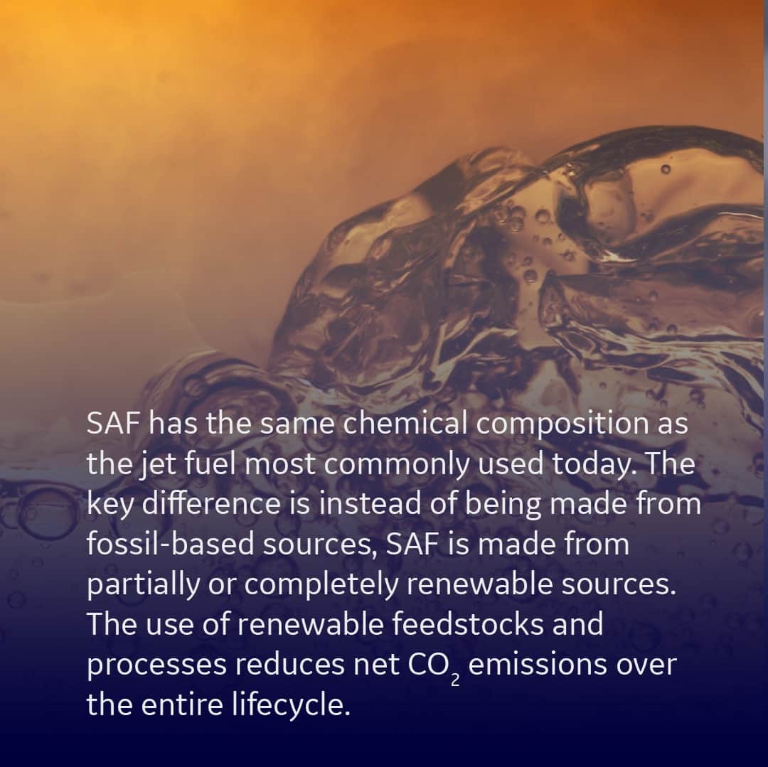 GeneralElectricさんのインスタグラム写真 - (GeneralElectricInstagram)「#DYK Sustainable Aviation Fuel (SAF) can reduce lifecycle CO2 emissions, which could help the aviation industry meet its net-zero ambitions? 🤯 Swipe to read these Fast SAF Facts ⏩ #EarthDay #GEAerospace #FutureOfFlight」4月22日 2時53分 - generalelectric