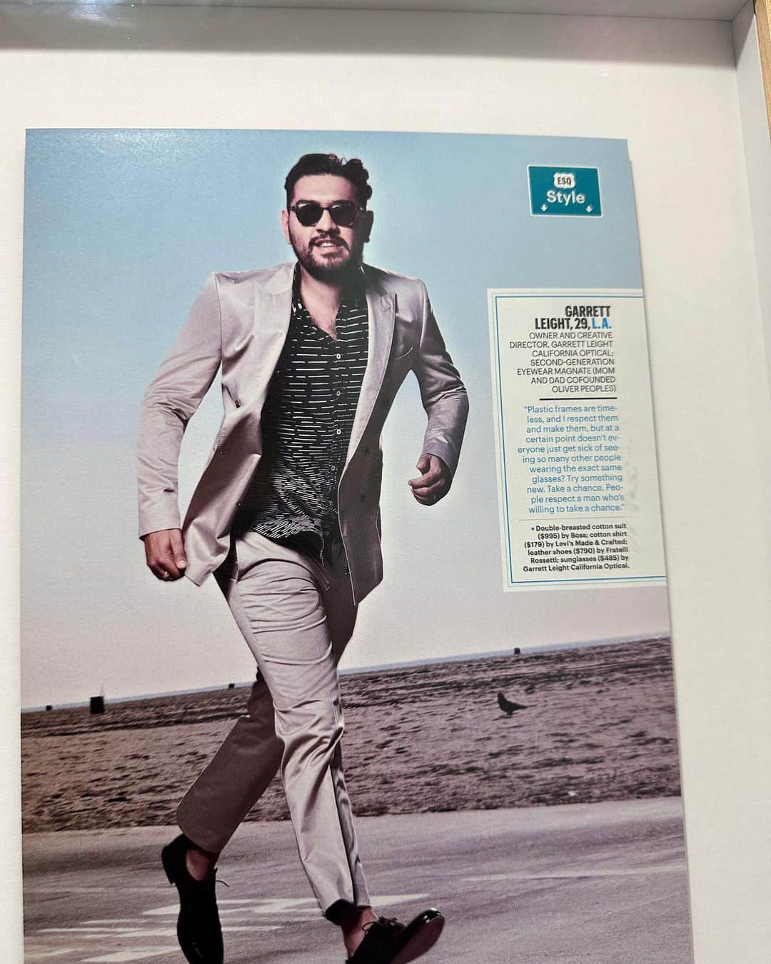 ジーエルシーオーのインスタグラム：「Who remembers when Details magazine said I was top 30 under 30 in New York & Los Angeles? They went under a few months later. LOL. My mom has this hanging in her place as soon as you walk in.」