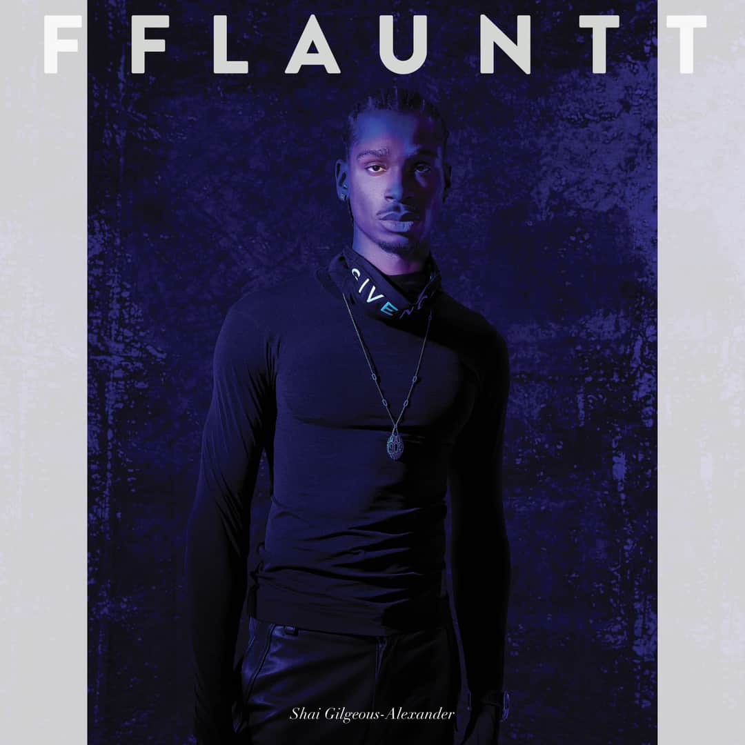 Flaunt Magazineさんのインスタグラム写真 - (Flaunt MagazineInstagram)「@Shai for Issue 186, The Promenade Issue!​​​​​​​​ ​​​​​​​​ King of the NBA Tunnel, @UniversityOfKy alum Shai Gilgeous-Alexander put up a statistically mind-blowing performance for @OKCThunder this past season, chalking up nearly one point for every minute played. ​​​​​​​​ ​​​​​​​​ Seen both at @ParisFashionWeek and on the Western Conference All Star, Gilgeous-Alexander defines the new school NBA star. ​​​​​​​​ ​​​​​​​​ On his style inspiration: “I don’t have any true style influences. However, Allen Iverson (@TheOfficialAI3) breaking barriers and wearing whatever he wanted opened the door for me to dress how I’m feeling and express my personality through my clothing.”​​​​​​​​ ​​​​​​​​ Read the full feature on flaunt.com!​​​​​​​​ ​​​​​​​​ Shai wears @Givenchy top and pants, @Bulgari serpenti necklace, and @Hublot watch. ​​​​​​​​ ​​​​​​​​ Photographed by @Mark.C​​​​​​​​ Styled by @MuiHai​​​​​​​​ Written by @5elfLov3​​​​​​​​ Flaunt Film: @AlexKJustice​​​​​​​​ Styling Assistants: @Justicecitsuj and @DavidxGomez​​​​​​​​ Production Assistant: @CamNGarcia​​​​​​​​ ​​​​​​​​ #FlauntMagazine #ShaiGilgeousAlexander #ThePromenadeIssue #NBA」4月22日 2時59分 - flauntmagazine