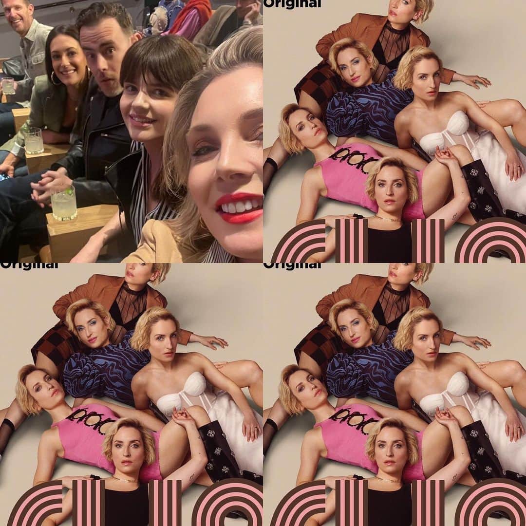 のインスタグラム：「Really mad we didn’t get on the ground and into The Slip poses.  Friends - I watched two episodes on premiere night and was left desperate to find out what happens next.  My brilliant friend @zoelisterjones stars and created this shocking show.  Head to therokuchannel.com to watch em all!!!!!! #sliptheseries」