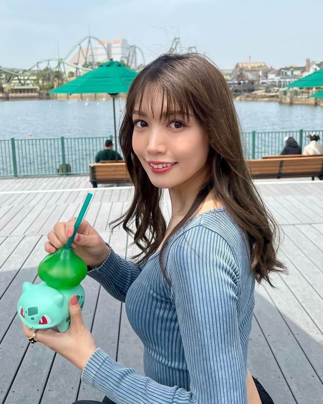 ののさんのインスタグラム写真 - (ののInstagram)「USJ🌍 ポケモンフード人気でめっちゃ並んだ🥹 ピカチュウまんはしっぽの違いで ...