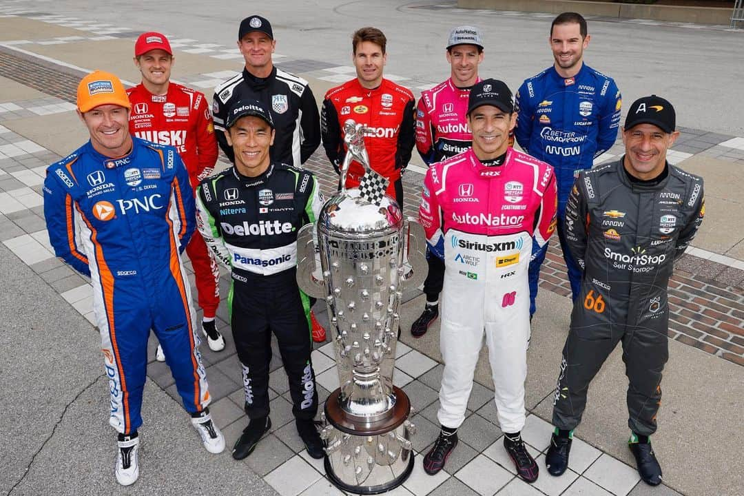 マーカス・エリクソンのインスタグラム：「One of the most prestigious “clubs” in sports. Very proud to be part of it. This is the 9 of us trying to go for another 🏆 this May #INDY500Winners #ME8 #INDYCAR #IsItMayYet」