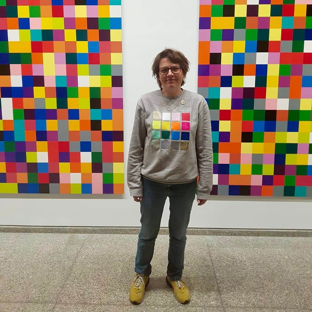 スタースタイリングさんのインスタグラム写真 - (スタースタイリングInstagram)「Yep, that’s what the name of the sweater is coming from. One of my fav artists ever. Gerhard Richter @neuenationalgalerie  #gerhardrichter #ilovecolors #neuenationalgalerieberlin #starstyling」4月22日 3時51分 - starstylingworldwide