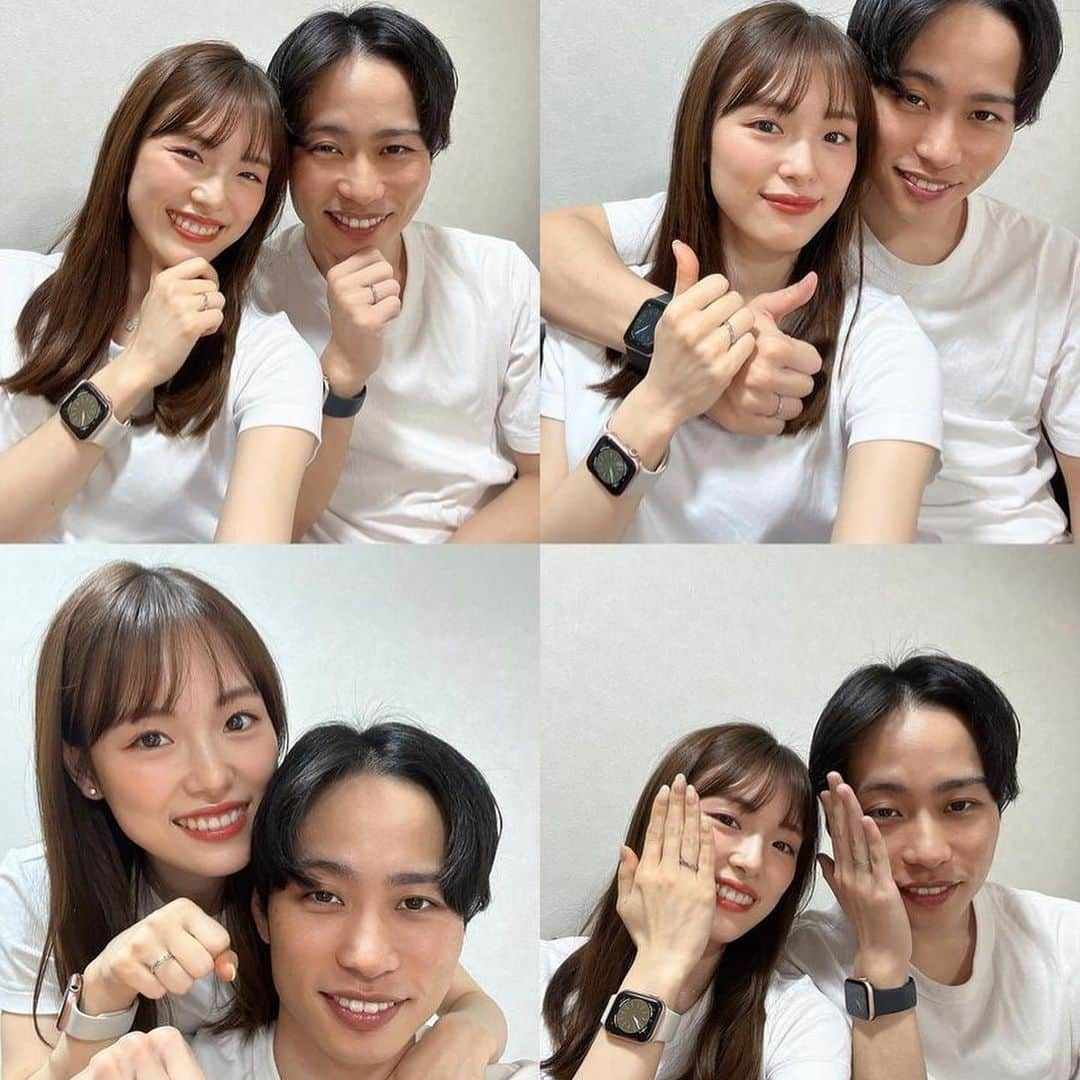 ハナユメさんのインスタグラム写真 - (ハナユメInstagram)「結婚報告写真のトレンドはなんといっても「コラージュ」写真📸  指輪を見せたり、腕を組んだり、変顔をしてみたりとおふたりならではの写真を並べて素敵な1枚に仕上げるのが◎  アプリで簡単に編集できるので、是非挑戦してみてくださいね☝ *…*…*…*…*…*…*…*…*…*…*…*… ⁡ 📷photo by  ⁡ @biabia_bear さん @akipori__17 さん @y.m__0129 さん @lily_wd0225 さん @mon_____wd さん @km_____wedding さん @k__mnm さん ⁡ 素敵なお写真ありがとうございました🙇‍♀️ ⁡ *…*…*…*…*…*…*…*…*…*…*…*… ⁡ 💎ハナユメに幸せをシェアしてね #ハナユメ を付けて投稿してくださった方はご紹介させていただくかも！@hanayume_wedding　フォロー・コメントお待ちしています🙌🏻💕 ⁡ 💎式場探しに迷ったらハナユメ♡ こんな素敵な結婚式をしたい！と思ったら、ハナユメにお任せ💛ハナユメウエディングデスクでアドバイザーに相談してみてね💁‍♀️💓投稿を保存して、アドバイザーに見せるとスムーズですよ✨ ⁡ 💎ハナユメが叶えたいこと 叶えたいのは「1組でも多くのカップル様に理想の結婚式のきっかけを」皆さまのお力になれるよう全力でサポートします🕊  #hanayume #ハナユメ #ハナユメフォト #結婚 #結婚式 #結婚式準備 #全国のプレ花嫁さんと繋がりたい #花嫁準備 #プレ花嫁 #式場迷子 #結婚式アイデア #婚姻届け #入籍 #両家顔合わせのしおり #結納品 #プロポーズ #結納準備 #エンゲージリング #入籍しました #両家顔合わせガーランド #結婚しました #両家顔合わせ食事会 #婚姻届け#結納 #両家顔合わせ服装 #両家顔合わせ #カップル #カップルフォト #サプライズプロポーズ」4月22日 6時31分 - hanayume_wedding