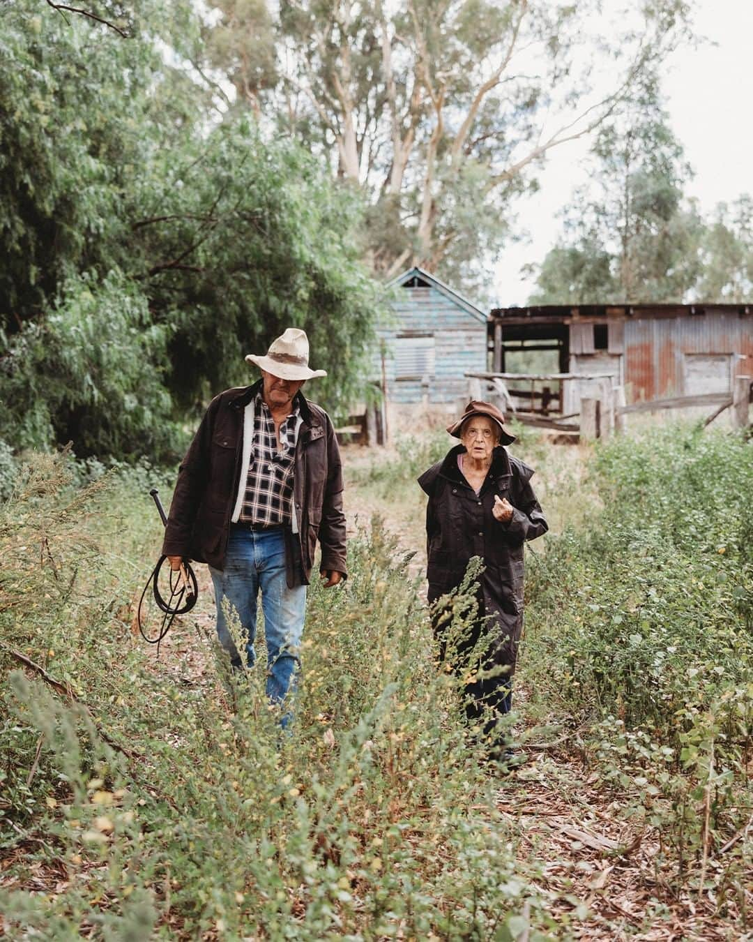 ドライザボーンのインスタグラム：「Quiet moments on the farm with Col and Mrs. Pat 😊  📸 : @ruralhausphotography  #DrizaBone」