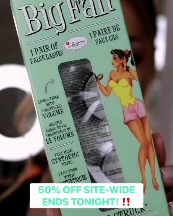 のインスタグラム：「LAST HOURS FOR 50% OFF SITE-WIDE! 🩷  ✈️ FREE shipping for domestic orders $50+ and international orders $150+   @en_angie   #thebalm #thebalmcosmetics #thebalmskin #thebalmskincare #cleanskin #skincare  #beauty #glam #crueltyfreebeauty #beautiful #instagood #springtime #instamakeup #makeupaddict」