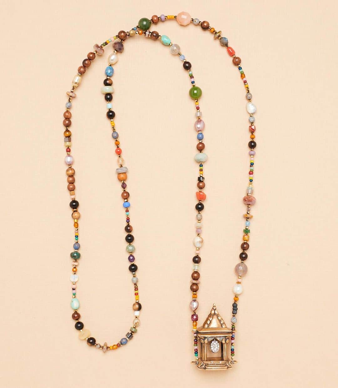 のインスタグラム：「Each Sanctuary is unique. Limited edition in bronze with diamonds. DM for info ( MP en français ) or info@catherinemichiels.com #portablesanctuary #jewelryasmedecinecm #limitededition #temple #heirloom #madewithaloha #meditate」
