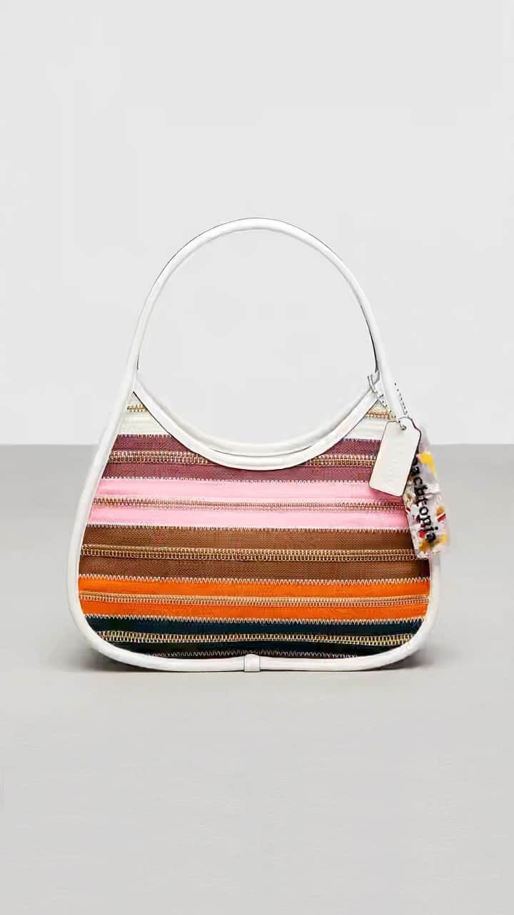 のインスタグラム：「How it started ⮕ how it’s going. 🌼👜 We used leftover scraps… from leftover scraps to create these bright Ergo bags. Which one’s your favorite?   Coachtopia is a new world of circular craft from @coach. Together, we’re building towards a better future for our planet. Link in bio to learn and shop. #Coachtopia」