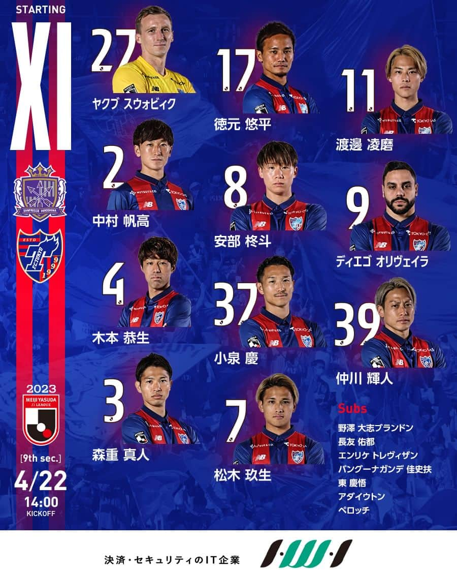 FC東京オフィシャルグッズのインスタグラム