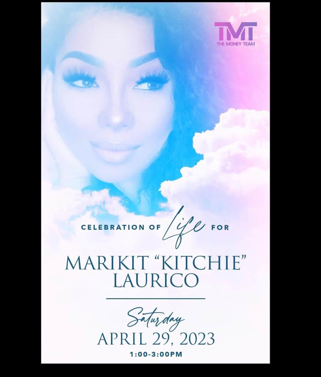 フロイド・メイウェザー・ジュニアのインスタグラム：「Saturday, April 29th in Los Angeles We are celebrating the life of Marikit “Kitchie” Laurico. One of my closest friends, strongest soldiers and a beam of light who entered anyone she’s ever touched. If anyone would like to attend please contact KynergyTMT@gmail.Com. If you cannot make it you can share memories, pics, videos etc to the email. This day will be the collective energy that she always brought and a memorial that our queen deserves.」