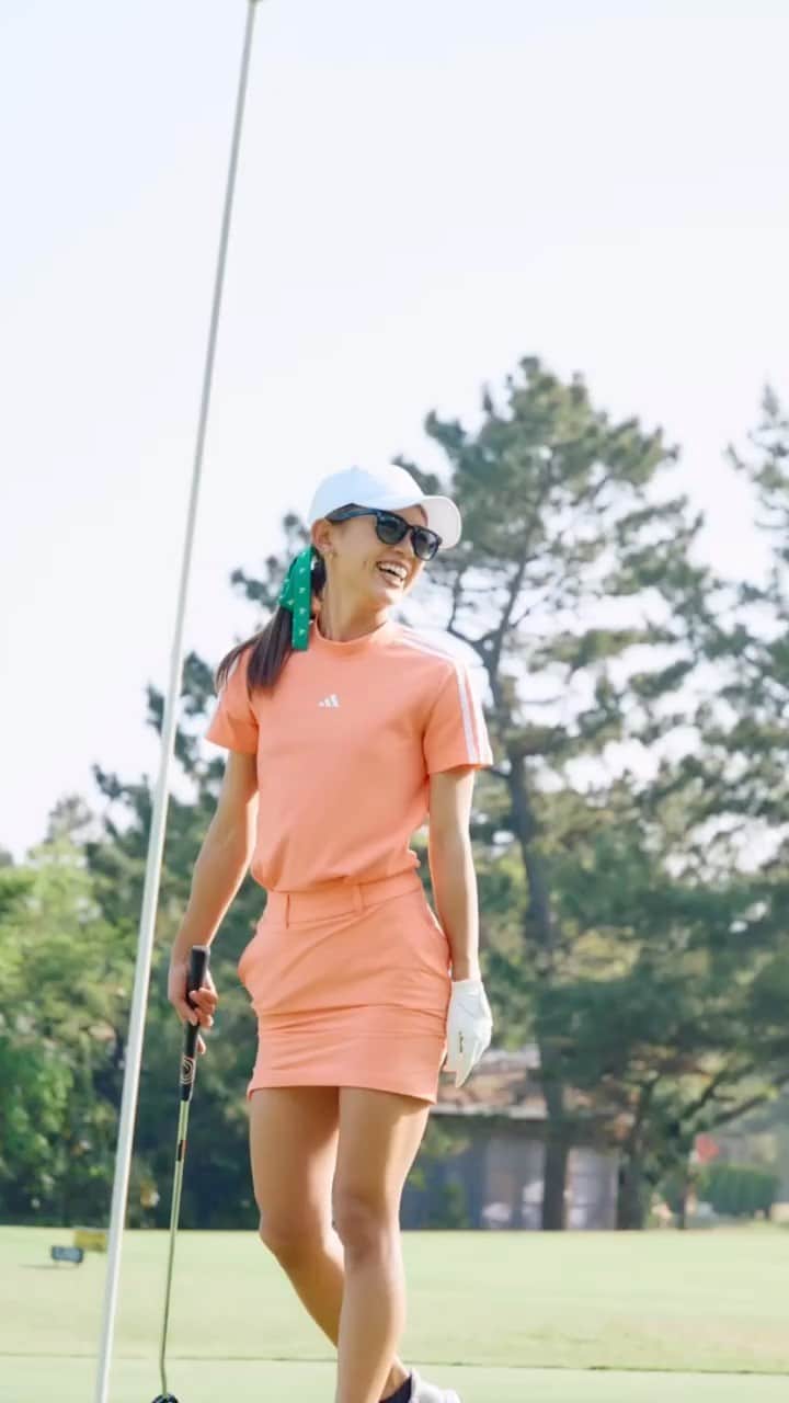 坪井ミサトのインスタグラム：「OUR[FAIR]WAY. ROUND⛳️ 女性だけで自由にゴルフを楽しんだ日🤍  thanks @adidasgolf  photo by　@aya_dream04   #golf #golflover #ゴルフ #fitness #workout #ゴルフ女子 #golfwear #ゴルフウェア #茅ヶ崎ゴルフリンクス #enjoygolf #adidasgolf #ourfairway」