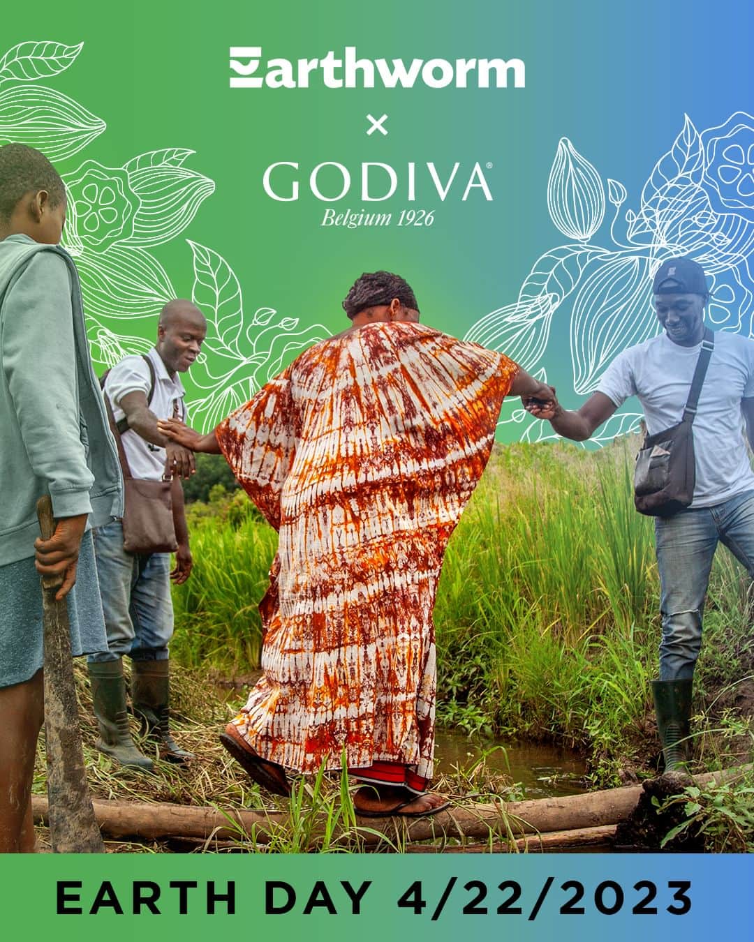 GODIVAのインスタグラム：「GODIVA is proud of its ongoing partnership with @earthworm_foundation, an organization dedicated to improving sustainable practices across supply chains. This #EarthDay we are taking some extra time to appreciate this meaningful partnership. Using the link in our bio, learn more about how our work together helps build strong relationships between people and the land we live on. 🌎」