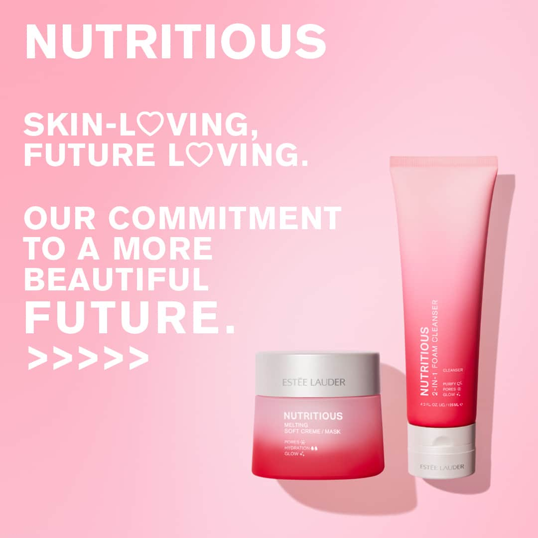 エスティローダーのインスタグラム：「We're creating a brighter, healthier future with our #Nutritious skincare. Swipe to see the changes we made to this new collection!」