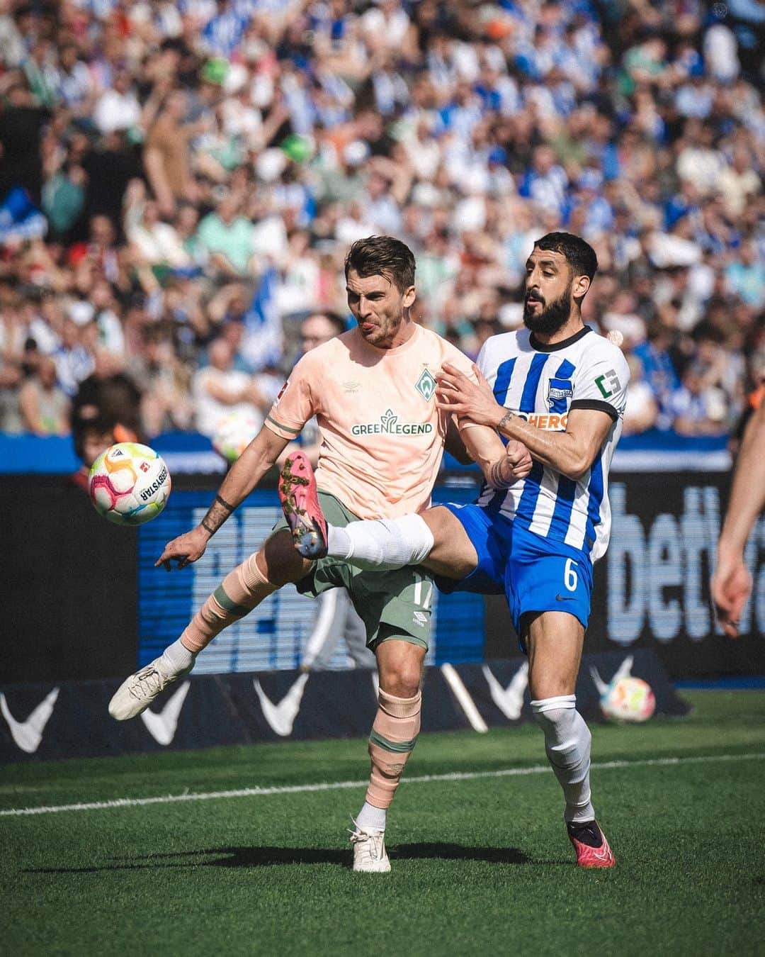 ヘルタ・ベルリンのインスタグラム：「Zu wenig... 😤🤯 . . #BSCSVW ⏸️ | 0:2 | #HaHoHe #HerthaBSC」