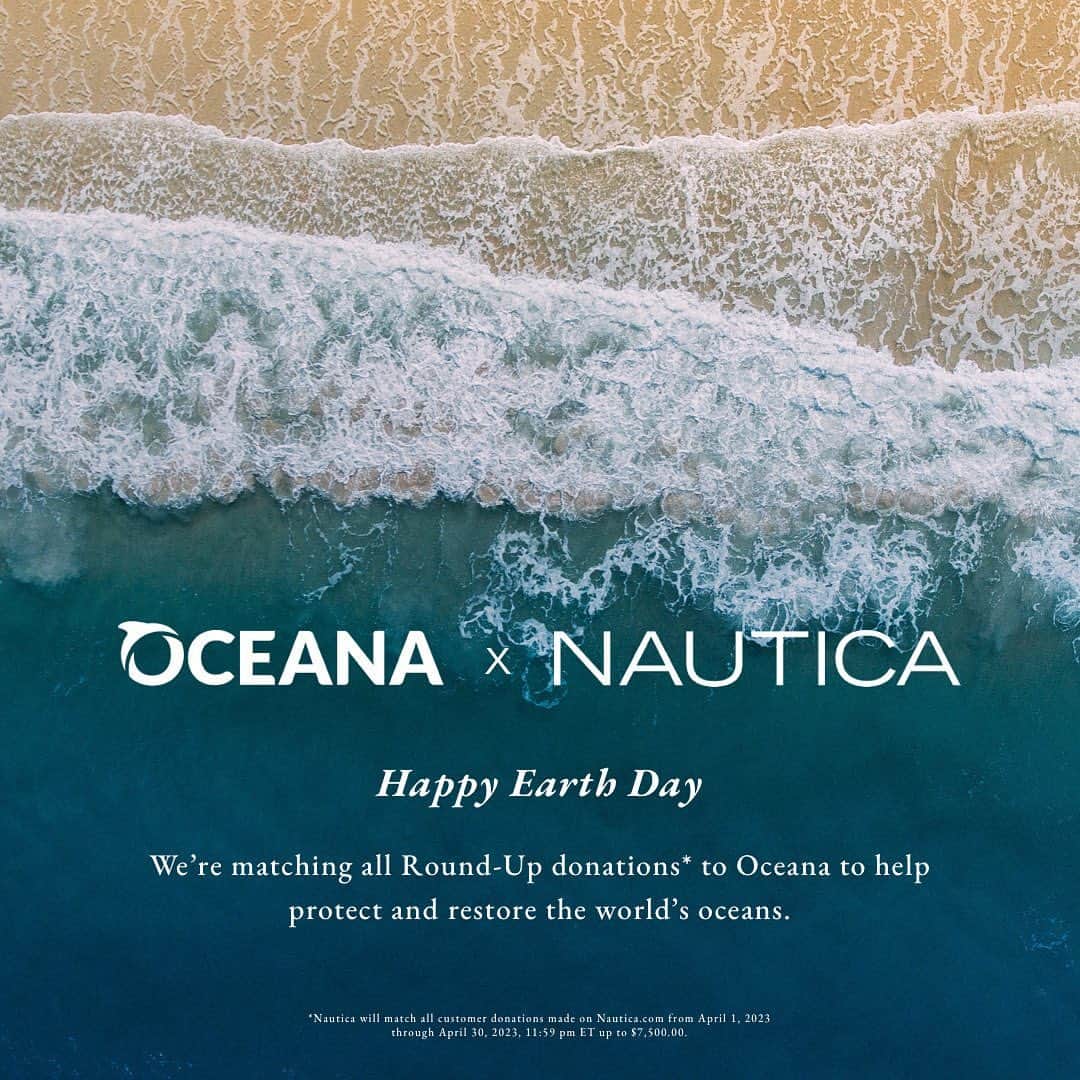 ノーティカさんのインスタグラム写真 - (ノーティカInstagram)「Happy Earth Day!🌎 Today and through the end of April, we’re matching all Round-Up donations* to @Oceana to help protect and restore the world’s oceans. To donate, shop at Nautica.com and round up your total at checkout. Visit oceana.org to learn more. #OceanaxNautica  *Nautica will match all customer donations made on Nautica.com from April 1, 2023, through April 30, 2023, 11:59 pm ET up to $7,500.00.」4月22日 23時28分 - nautica