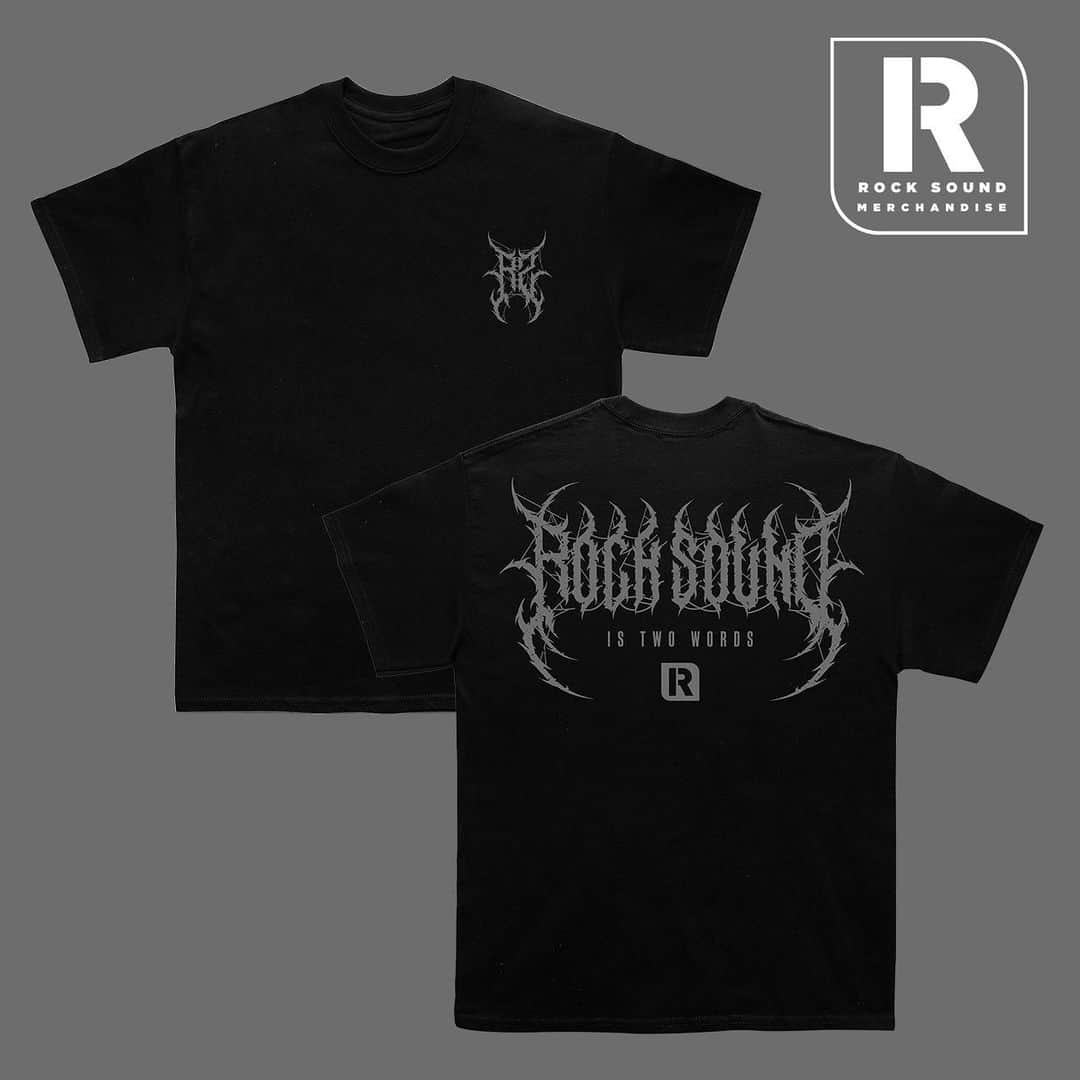 Rock Soundのインスタグラム：「Rock Sound Is Two Words. Deathcore lettering t-shirt is available now at the link in bio   #rock #metal」