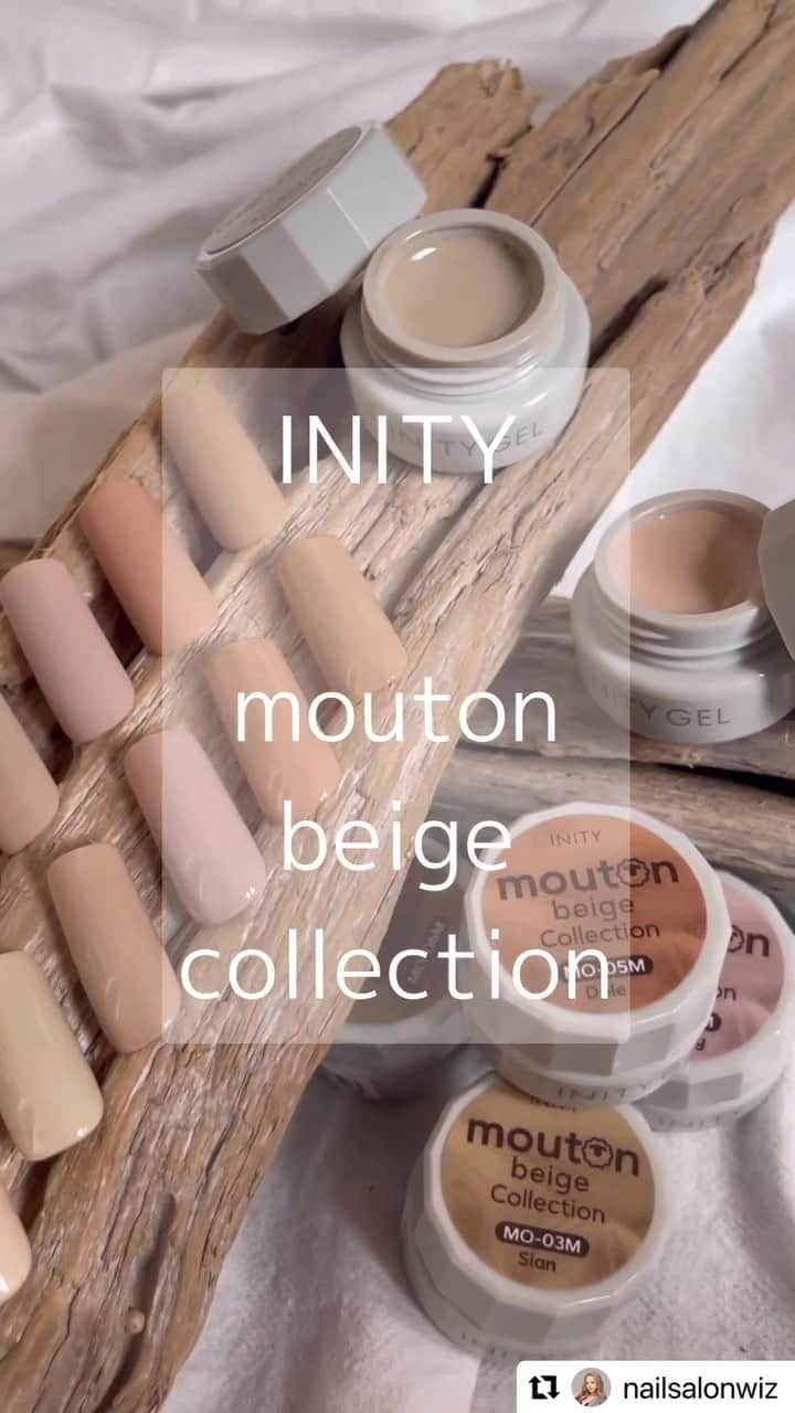 initygel_officialのインスタグラム：「mouton beige collection🤎  nailsalonwiz Chii先生 @nailsalonwiz   発色よいので薄塗りでも可愛いし 軽いテクスチャーで柔らかいからムラにもならない✨ 濃く塗れば完全マットな質感で めちゃくちゃ万能ベージュ✊🏻 色味もかわいいしブルベさんもイエベさんも 合う色が入ってる✨ ↑ とChii先生がおっしゃってくれてます🫧  ブラウン、ベージュ好きさんにはきっとたまらない ムートンベージュコレクション🐑  Chii先生オシャレすぎるリールありがとうございました🥺  #Repost @nailsalonwiz with @use.repost ・・・ @initygel_official からBWJで先行発売の 🤎mouton beige collection🫶🏽  発色よいので薄塗りでも可愛いし 軽いテクスチャーで柔らかいからムラにもならない✨ 濃く塗れば完全マットな質感で めちゃくちゃ万能ベージュ✊🏻 色味もかわいいしブルベさんもイエベさんも 合う色が入ってる✨ . . . ムートンベージュコレクション mouton beige collection  ［特徴］ ・無機質マットで洗練されたベージュ ・オールシーズンお洒落に使える ・軽いテクスチャーで塗りやすい  ［カラー(全６色)］ 1.クロイ(Croy) 白がかったクリームベージュ 2.メリノ(Merino) 緑がかったピスタチオベージュ 3.シアン(Sian) グレーがかったミルクティーベージュ 4.ロムニー(Romney) 紫がかったラベンダーベージュ 5.デール(Dale) 赤みがかったモカベージュ 6.レスター(Leicester) 黄色がかったショコラベージュ  全6色  ［容量］ 3g  ［価格］ 定価 1,627円(税込) サロン価 980円  ［発売日］ Beauty world japan先行発売 その後TATより発売予定  . . . @hbaz_official  @toysbyinity  @initygel_official   #スカルプ #スカルプネイル #スカルプチュア #アイニティー #ムートンベージュコレクション #ベージュネイル #ジェルネイル #nailart #nails #instanails #nailstagram #naildesign #gelnails #inity #moutonbeigecollection #acrylic #acrylicnails」