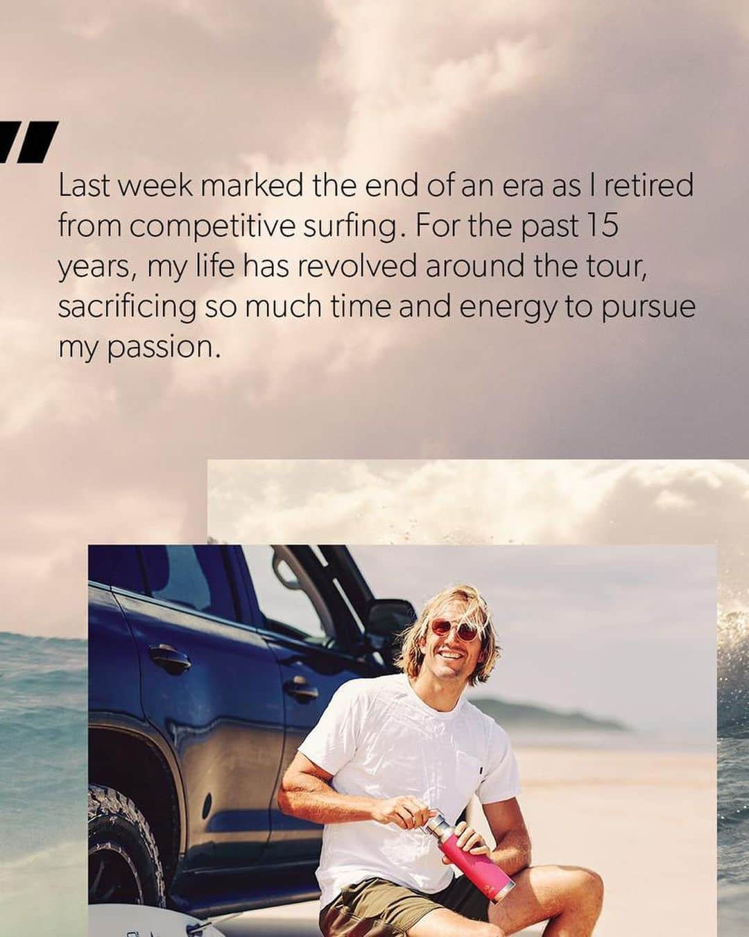 オーウェン・ライトさんのインスタグラム写真 - (オーウェン・ライトInstagram)「Last week marked the end of an era as I retired from competitive surfing. It was an amazing chapter of my life that has come to a close. For the past 15 years, my life has revolved around the tour, sacrificing so much time and energy to pursue my passion.   Thankfully, during the downtime between events, I discovered the solace of camping, and the ease of @dometic  and their products which made it possible to find balance amidst the chaos. The simple pleasure of pitching a tent and sleeping under the stars with friends and family helped me stay grounded and centered during the rigors of the tour.   Now that my competitive career has ended, I look forward to more adventures and exploring the world beyond the surfing circuit. I am filled with hope that camping and adventuring will help fill the void that competing for so long has left behind. As I prepare to embark on this new journey, I can't wait to reconnect with the explorer within me and rediscover the joy of exploring new destinations and chasing the perfect wave. If you have any spots that you think should be on my bucket list, please share them with me. I am eager to add them to my list and set out on my next adventure with renewed enthusiasm and a sense of wonder! Thank for all the support @dometic」4月22日 16時52分 - owright