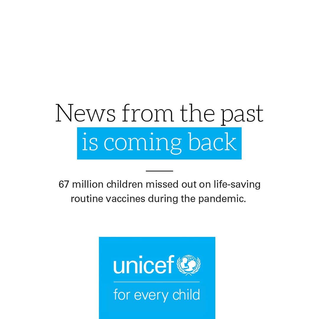 unicefさんのインスタグラム写真 - (unicefInstagram)「Let’s not allow the past take over our future.  Polio cases have reappeared all over the world.  We know that vaccines can help us secure a healthy future for children.  We’ve done it before, and we can do it again. We must work together to #BuildBackImmunity.」4月22日 17時01分 - unicef
