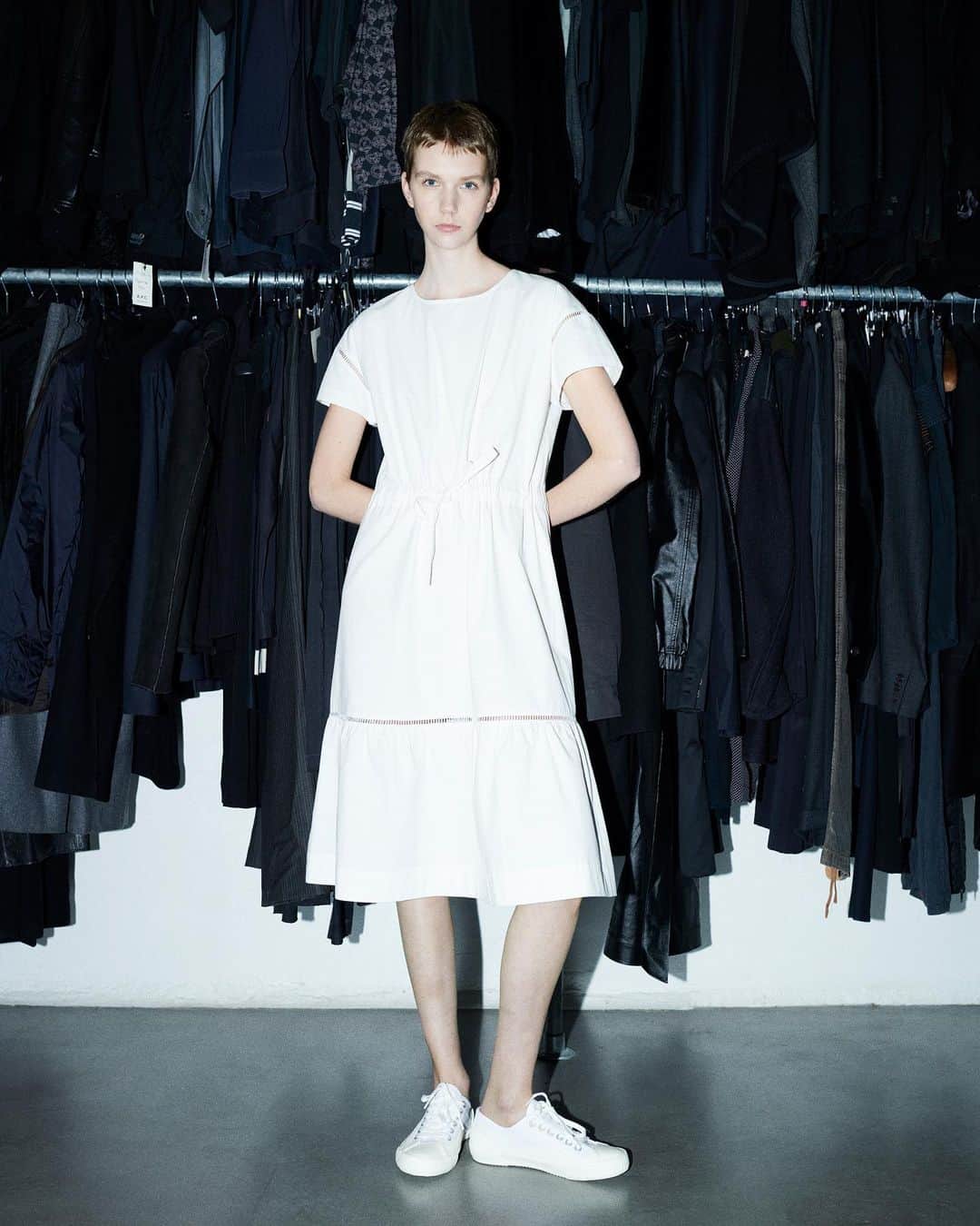 アーペーセーのインスタグラム：「@norasvenso wears the Ida dress from A.P.C. S/S23 collection.   Discover our latest womenswear arrivals in stores and at apc.fr  #APCParis」