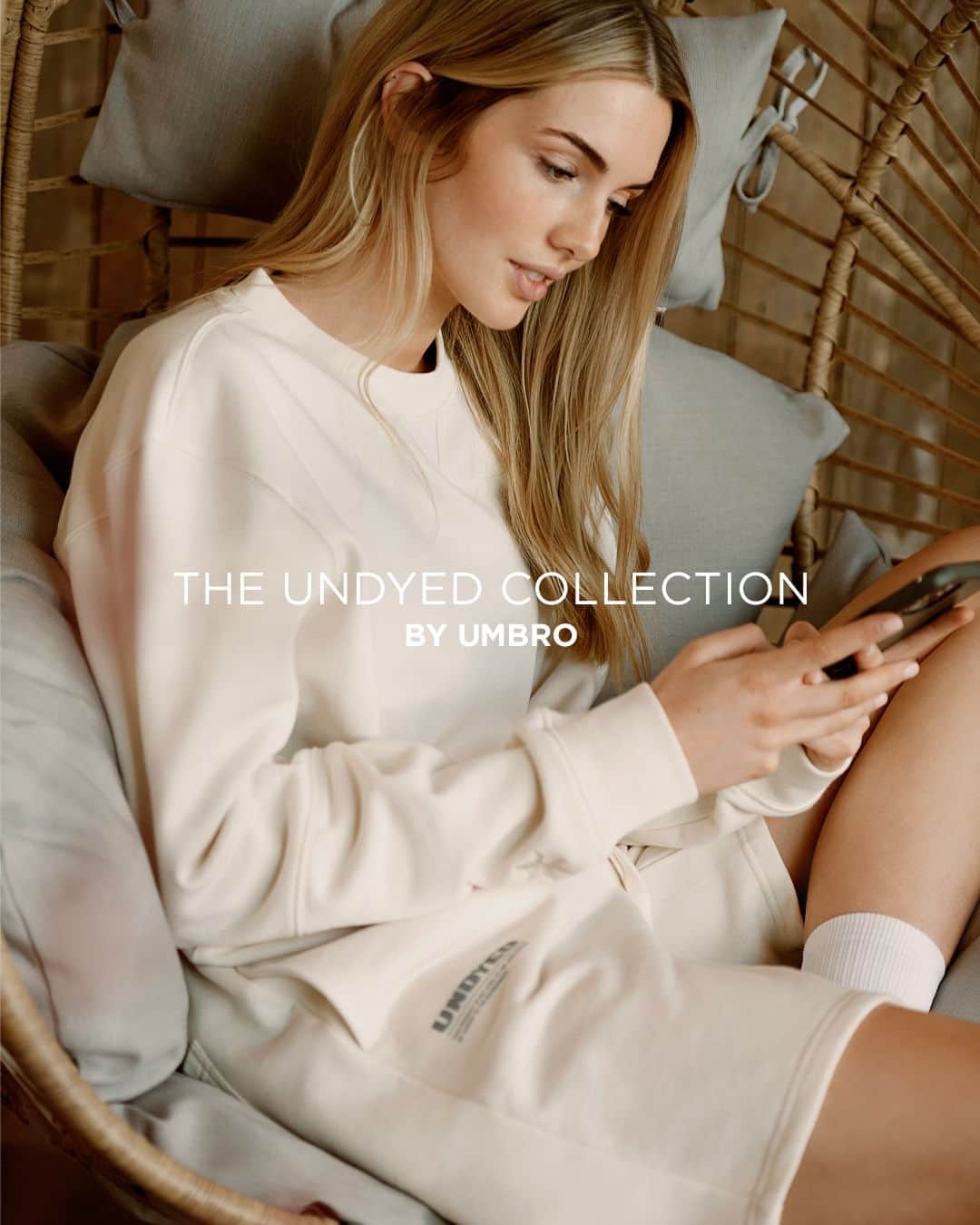 UMBROのインスタグラム：「The Undyed collection by Umbro.  Our latest unisex drop made using undyed fabrics 🌎.  Available in selected countries now.  #umbro #undyedbyumbro #earthday」