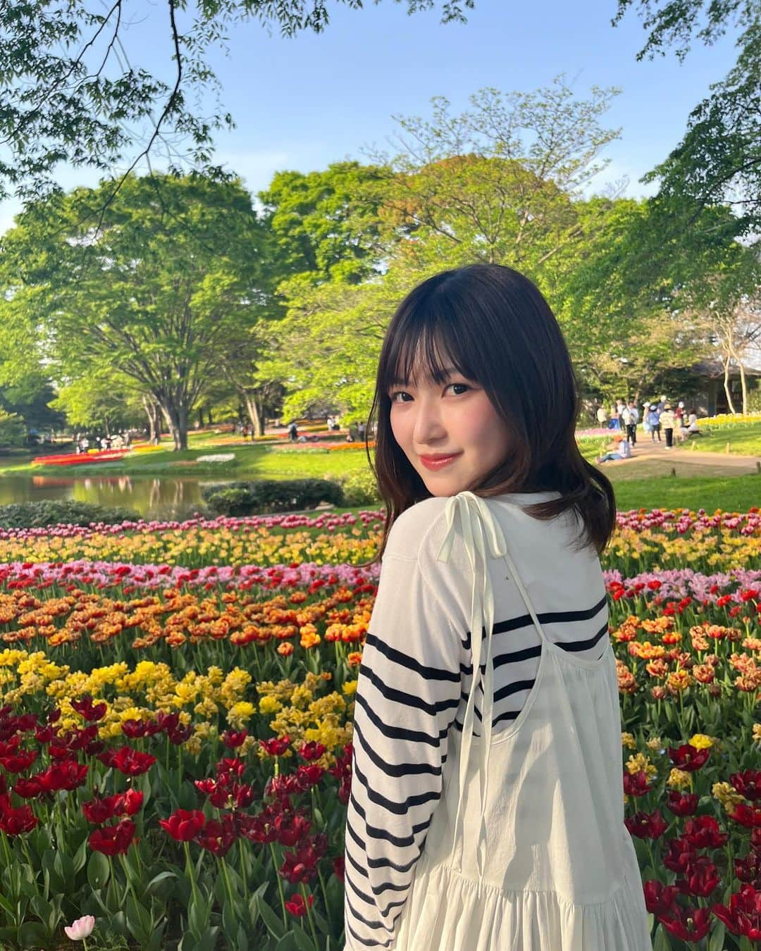 野崎奈菜さんのインスタグラム写真 - (野崎奈菜Instagram)「⁡ お友達が沢山撮ってくれました！ ピクニックしたりめっちゃ楽しかった🧺」4月22日 18時06分 - lunelapin_na7