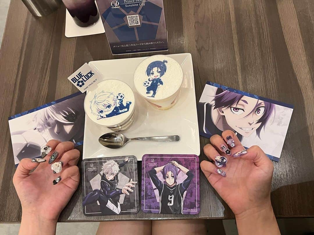 涼宮琴音のインスタグラム：「ブルーロックコラボレストラン #ブルーロック  #ブルーロックコラボ  #凪レオ  #凪誠士郎」
