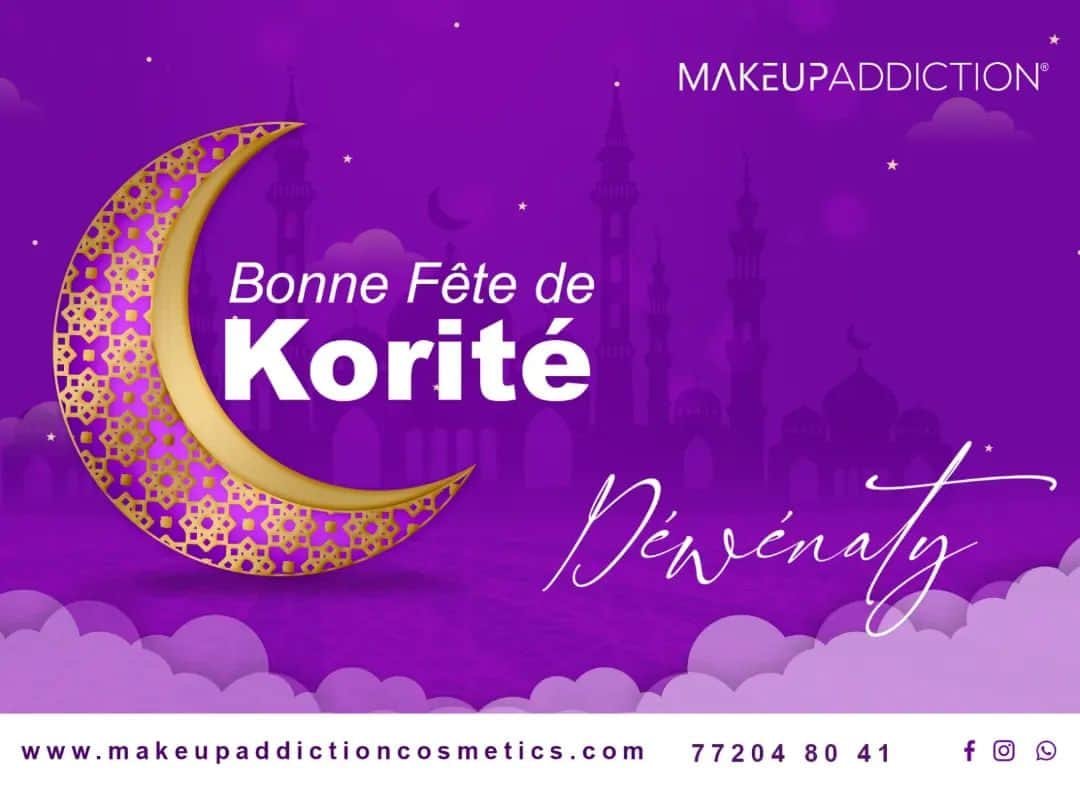 Makeup Addiction Cosmeticsのインスタグラム：「Bonne fête de Korité 🌙❤️🕋🙏」