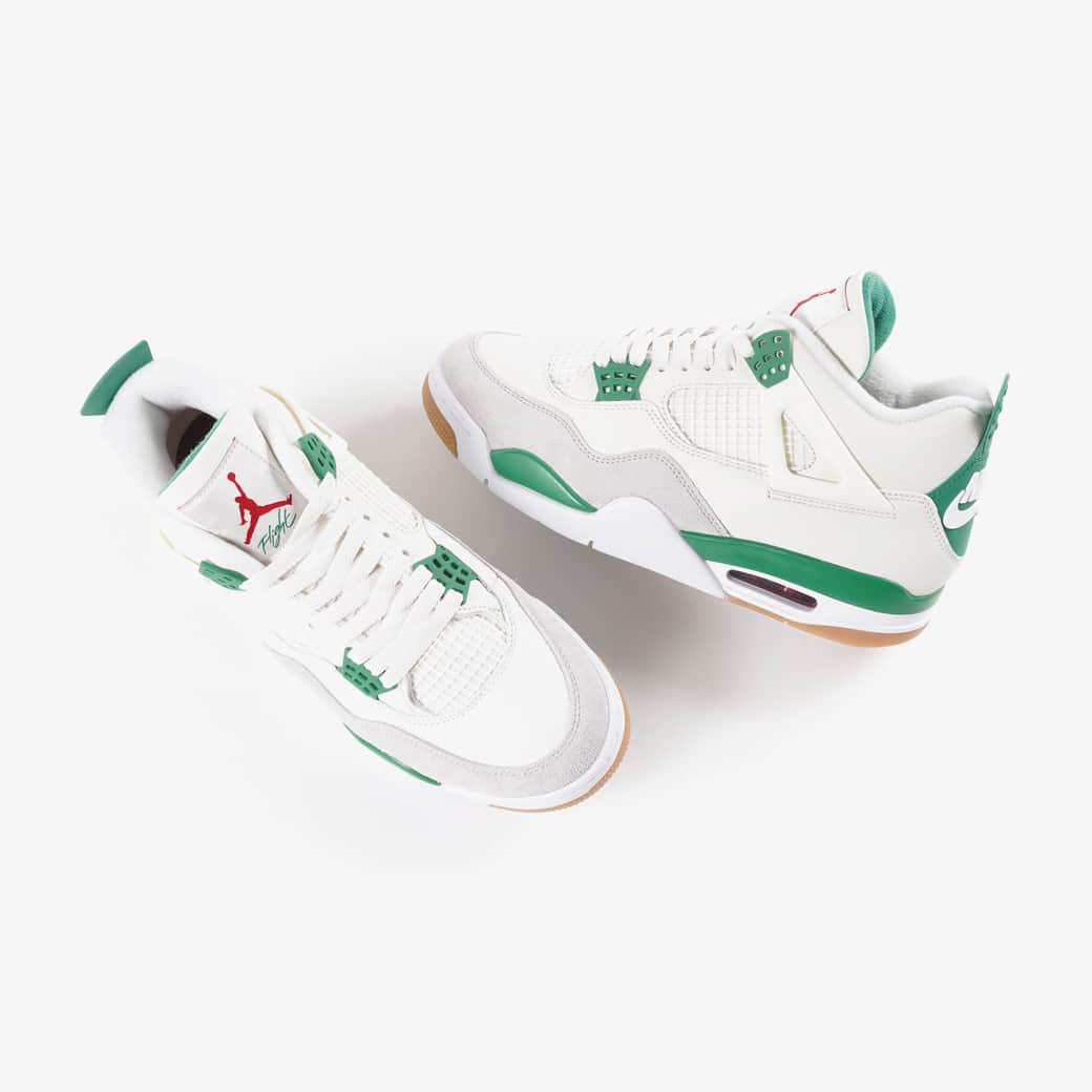 KICKS LAB. [ Tokyo/Japan ]のインスタグラム：「NIKE SB l "AIR JORDAN 4 RETRO SP" Sail/White/Pine Green/Neutral Grey l Available in Store and Online Store. #KICKSLAB #キックスラボ」