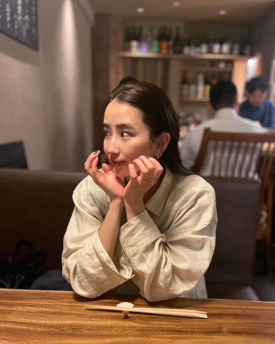 小嶋梨奈のインスタグラム：「きのう。 路地裏の名店に夫歓喜 美味しかった〜〜〜！」