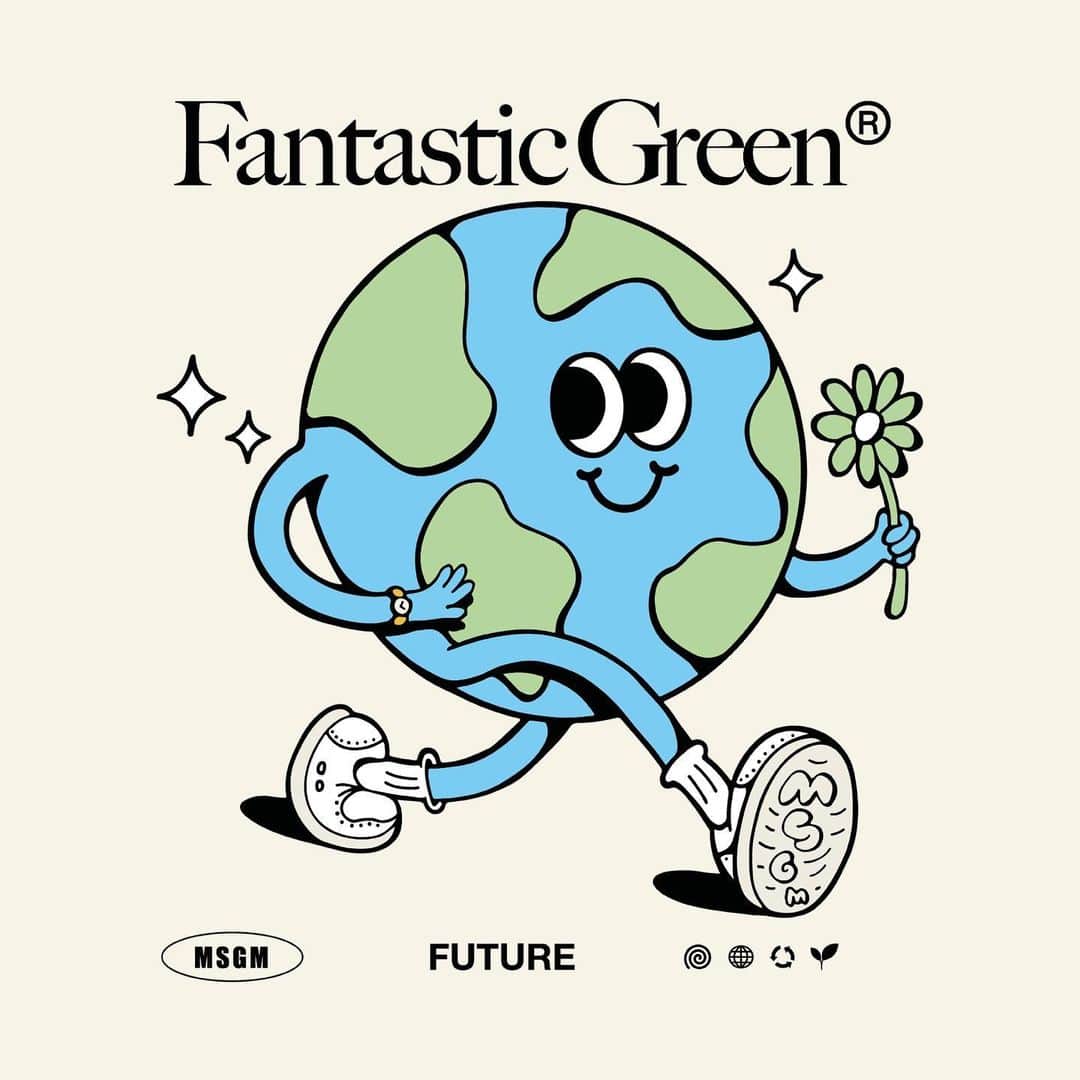 エムエスジーエムのインスタグラム：「HAPPY EARTH DAY 🌍 learning, dreaming, working together for a FANTASTIC GREEN world 💚 #MSGMFANTASTICGREEN | @MassimoGiorgetti」