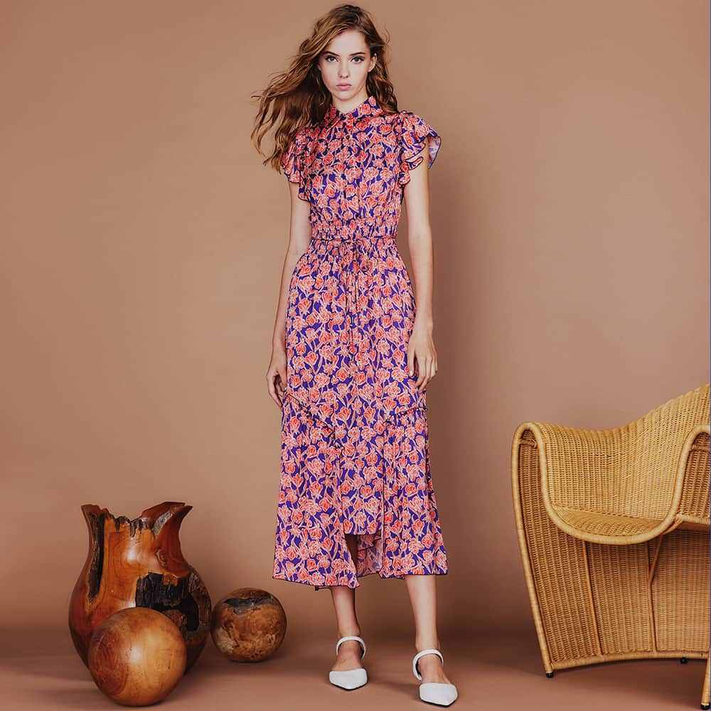Double Standard Clothingのインスタグラム：「. NEW ARRIVAL 2023 SS COLLECTION . [DRESS] CORCOVADO / IBERIA シャツドレス price. 75,900円(税込) color. パープル size. 36 / 38 . ------------------------------------------ #doublestandardclothing #tokyo #corcovardo #DSC #sov #nightstore #fashion #ootd #2023ss」
