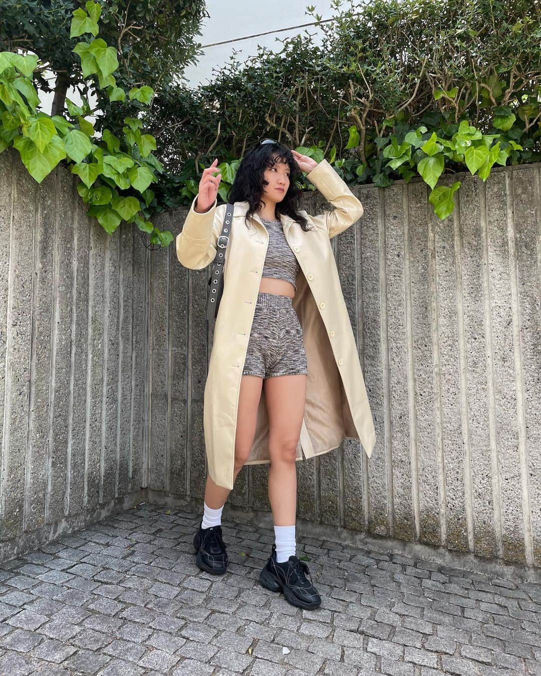 FIG&VIPERのインスタグラム：「【 New knitwear 】 add to your spring & summer wardrobe  ・Mixed knit tank top ¥5,940 ・Mixed knit shorts ¥5,940  ・Low waist wide sweatpants ¥6,490 (tax included)  _______________________________________________  #figandviper」