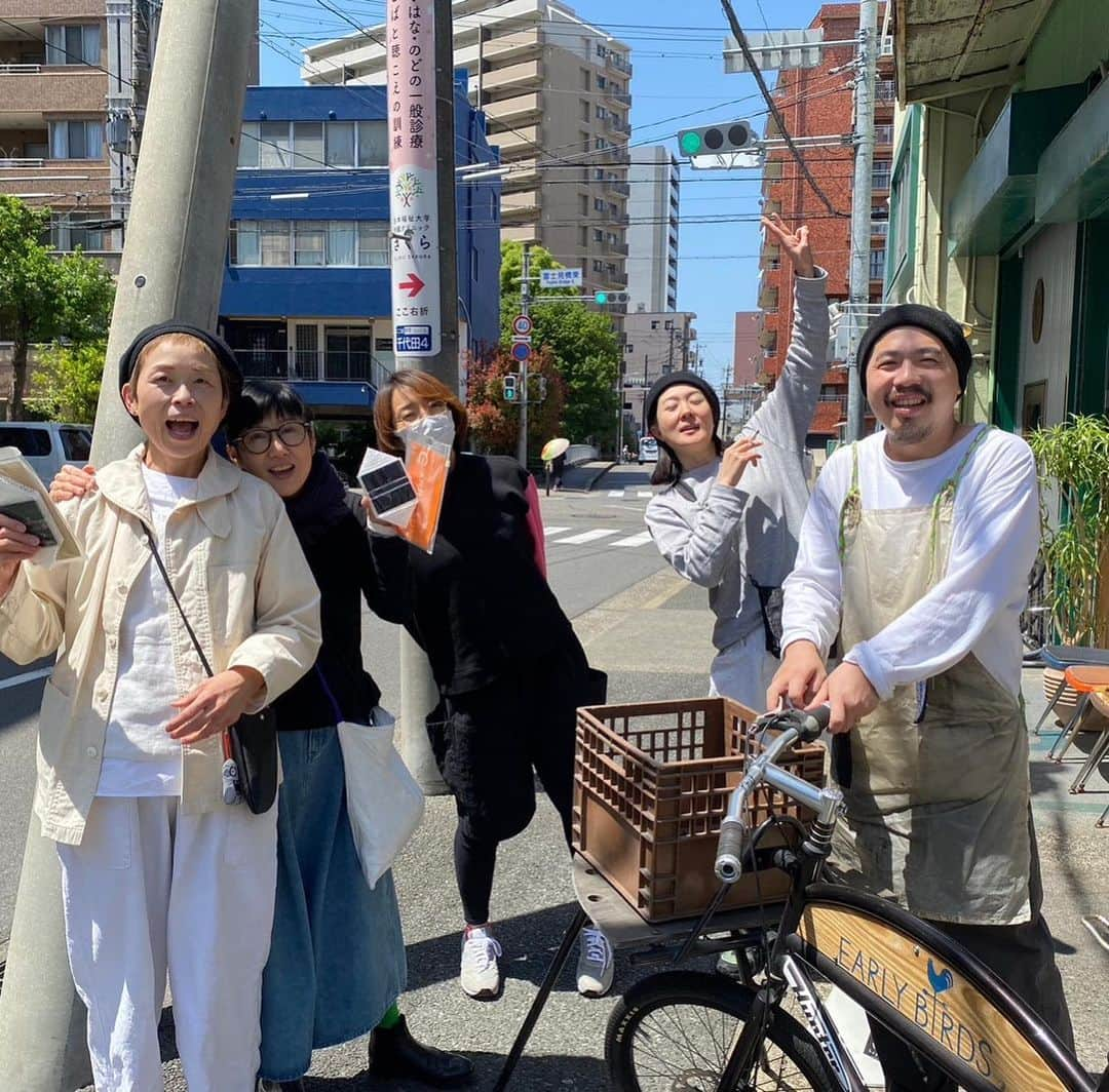 nokosさんのインスタグラム写真 - (nokosInstagram)「じゅんこハピバースデーは2エッグモーニングから🍳🚲 キセルとnakabanさんのライブも最高だったね♡  #GP販売中」4月22日 22時14分 - _nokos_