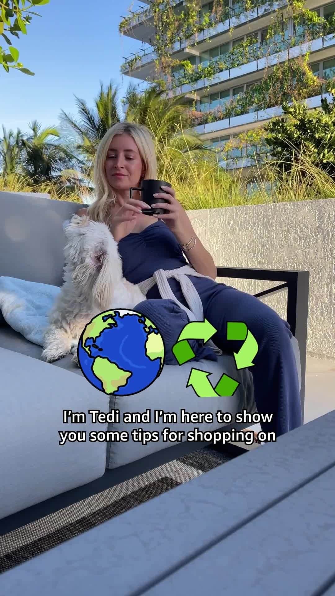 Amazonのインスタグラム：「Here's a reminder that one small change can make a big difference this #EarthDay 🌎.   Amazon makes it easy for you to do your part during Earth Month and every day of the year! Link in bio for more tips to shop more-sustainably on Amazon.   🎥: @tedisarah」