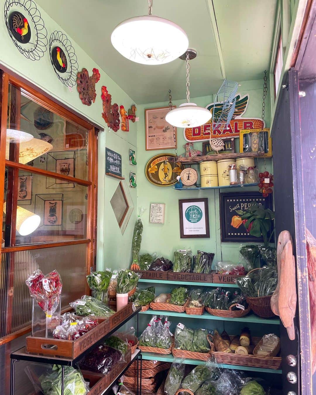 とよた真帆さんのインスタグラム写真 - (とよた真帆Instagram)「DIYも好きですしヴィンテージ、アンティークやインテリアも好きなので日頃からお店はよく覗きますが‥ #目黒 #目黒通り の#インテリア通り にもよく遊びに行きます。  こちらの @beady_antiques さんは魅力的な家具、ヴィンテージ小物の他に #湘南野菜 も売っていてよく行くお店です。 今回も新鮮お野菜沢山と最後の写真の時計を購入。アメリカのアンティーク時計でシェルが沢山散りばめられています。 動作は修理してくださっていたので良好です！✨ リビングにかけましたが、毎日時間を確認しては、可愛い〜😃と呟いています。 好きなものが沢山ある生活は楽しいですね。  今、季節も爽やかになりテラスの植栽も色々とアレンジしていて帰宅後の土いじりも楽しいです。  今日も花木を探しに行く予定🌸  ジレ @lovegiveslove  @rikaco_official   バッグ @pdst.jp  デニム @uniqlo  スニーカー @adidastokyo  @adidas   #家具  #アンティーク  #ヴィンテージ  #アメリカ雑貨  #時計  #fashion」4月23日 9時02分 - maho_toyota