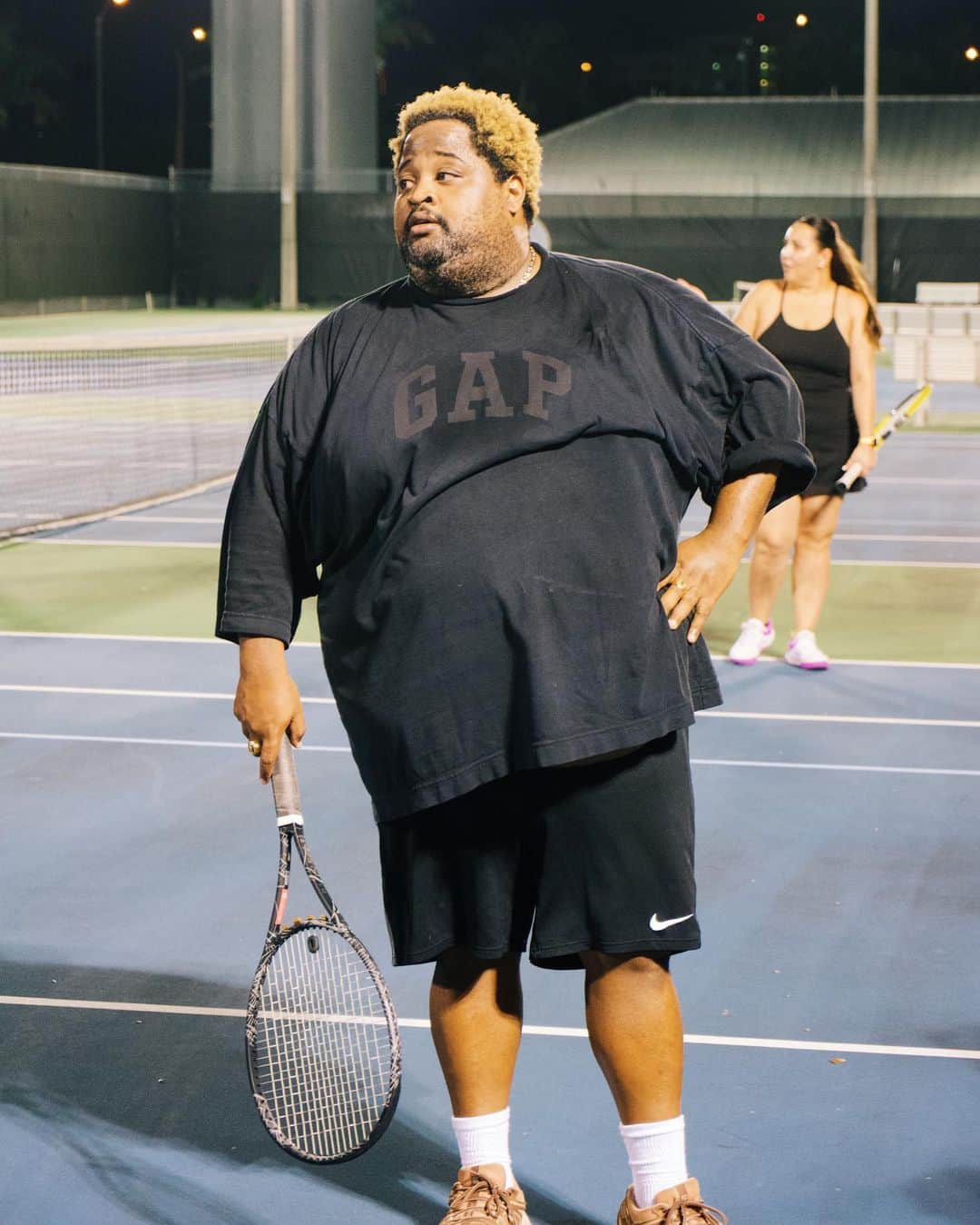 LunchMoney Lewisのインスタグラム：「I play tennis because it got the word love in it 😅❤️」