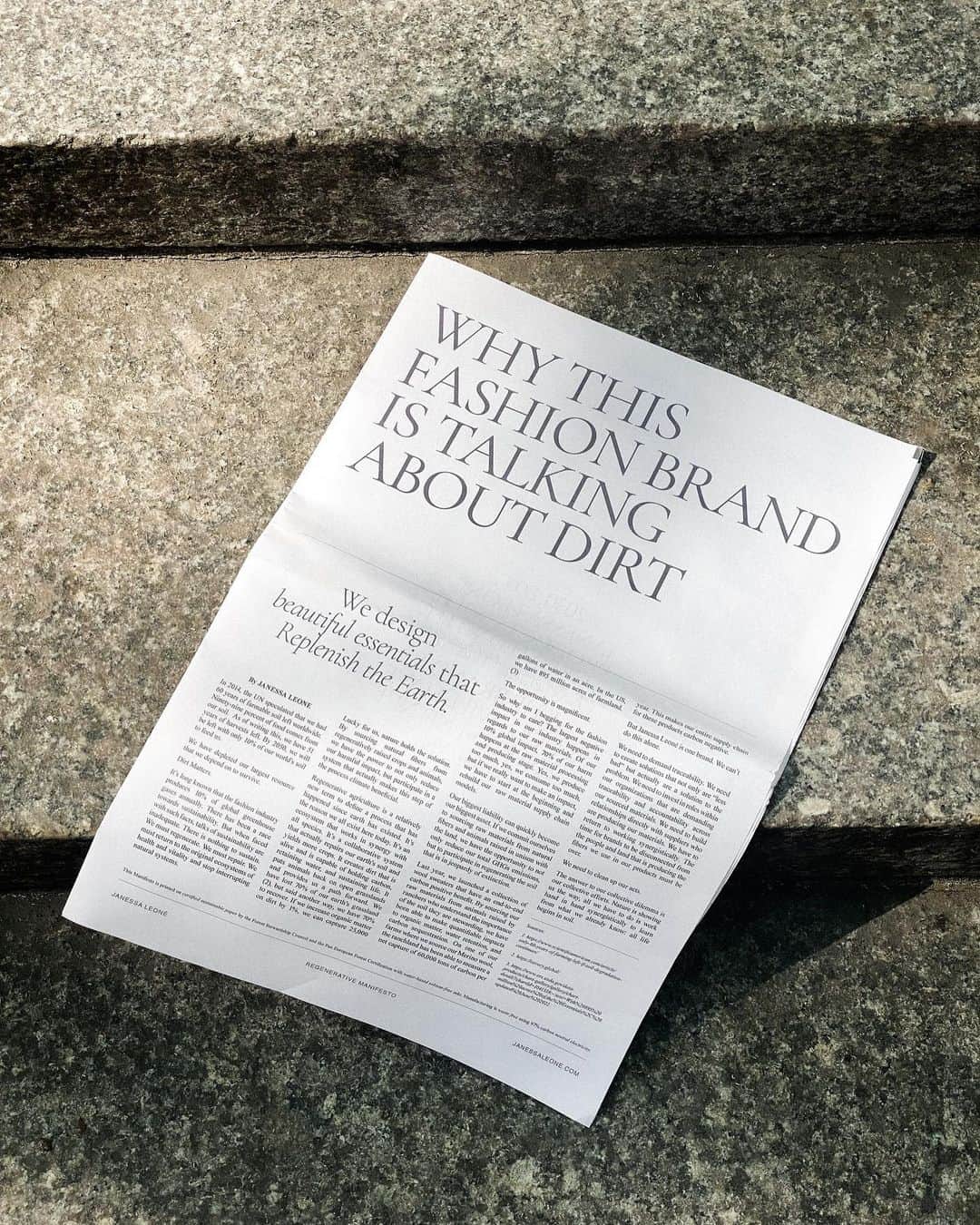JanessaLeoneのインスタグラム：「OUR 2030 IMPACT GOALS ___ True beauty is only as great as its impact. Read the full manifesto online now.」