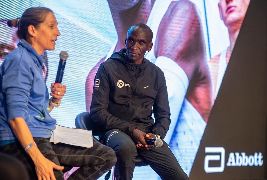 のインスタグラム：「You may have seen wearable tech in the form of watches or rings, but our biowearables go a bit deeper.   In a special appearance, @kipchogeeliud tells us how Libre Sense helps him better understand how his nutritional intake and timing impacts his performance.」