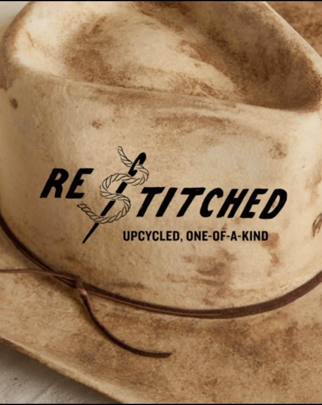 ブリクストンのインスタグラム：「Handcrafted + Upcycled. 🌎  Our craft of up cycling gives new life to headwear that was deemed damaged and would end up in landfills. Our Restitched hats are meticulously handcrafted one at a time by our designers. Our unique, one of a kind Restitched headwear is now offered at our retail locations. Stay tuned for more.  #earthday」