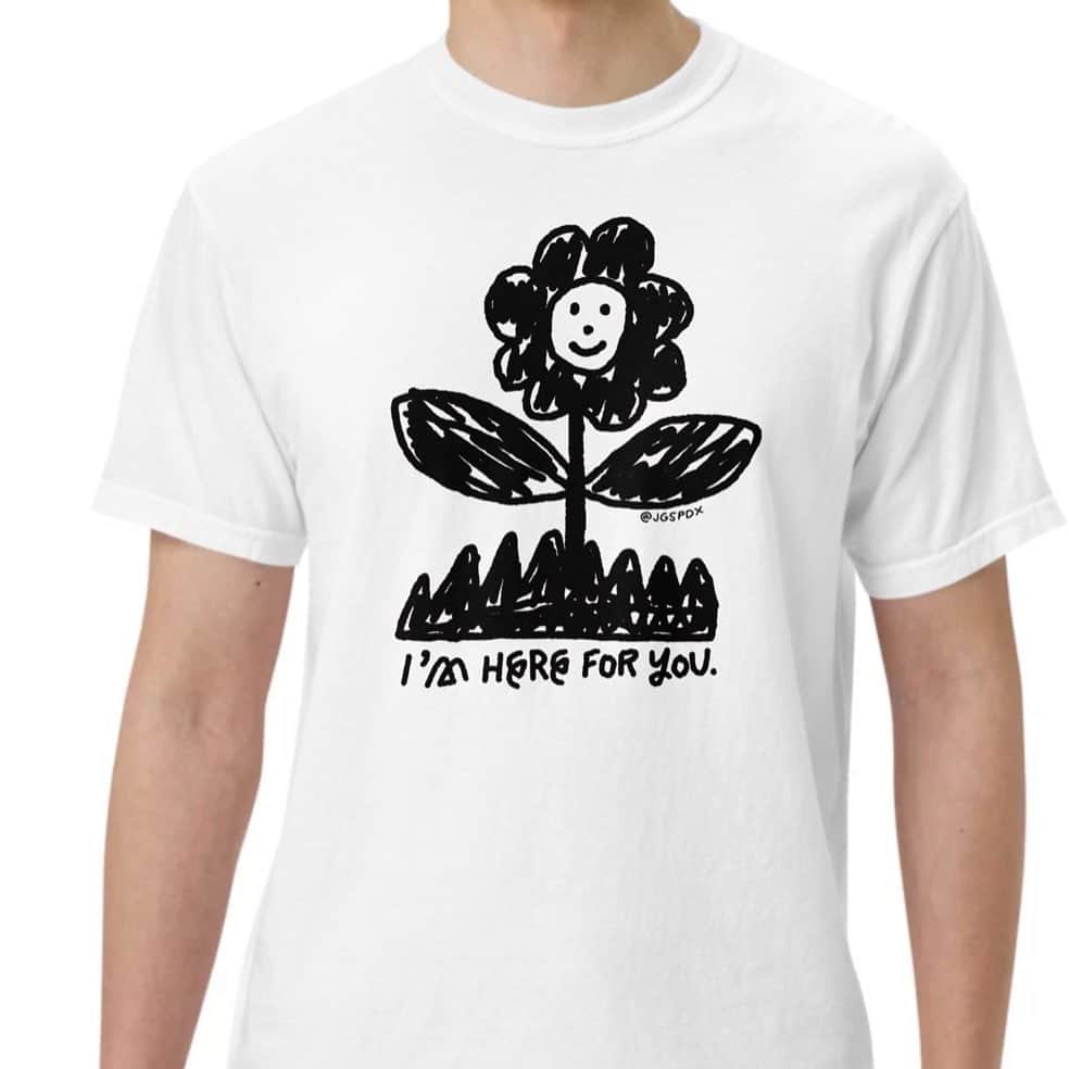 Jason G. Sturgillのインスタグラム：「By special request, I’m Here For You design now available as a tee!」