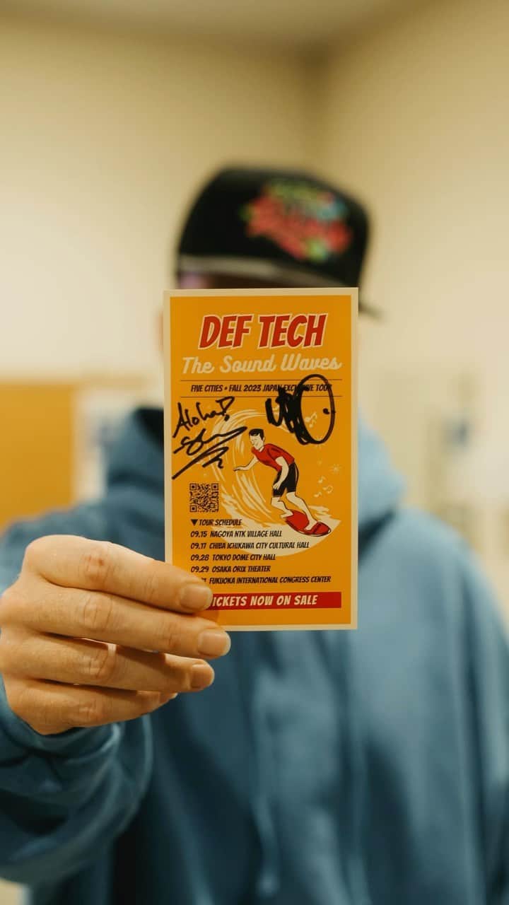 Def Techのインスタグラム：「#DefTech The Sound Waves Tour 2023 Def Techが贈る 秋の全国5都市ワンマンツアー 「The Sound Waves Tour 2023」開催決定🔥  Shen & Micro が奏でるハーモニーを体感して 心揺さぶる音楽の波に包まれよう！  9月15日（金） 愛知：日本特殊陶業市民会館 ビレッジホール 9月17日（日） 千葉：市川市文化会館 大ホール 9月28日（木） 東京：TOKYO DOME CITY HALL 9月29日（金） 大阪：オリックス劇場 10月1日（日） 福岡：福岡国際会議場 メインホール   ★ Def Tech Surf Club 会員限定 チケット先行受付開始！ ▼ お申し込みはコチラ（ローソンチケット） http://deftech-m.com/topics/topics20230421.php   先行受付日程 / 2023年4月21日(金) 20:00 〜 4月30日(日) 23:59 まで 枚数制限 / 4枚まで 年齢制限 / 5歳以上チケット必要  @deftech = @shen037 & @microfromdeftech  SNS Movie｜ @sana_0811_   @nagacho_gt  @djhirakatsu  @kumaigoro  @kazuki_isogai  @dubmasterx  @umi_hayato」