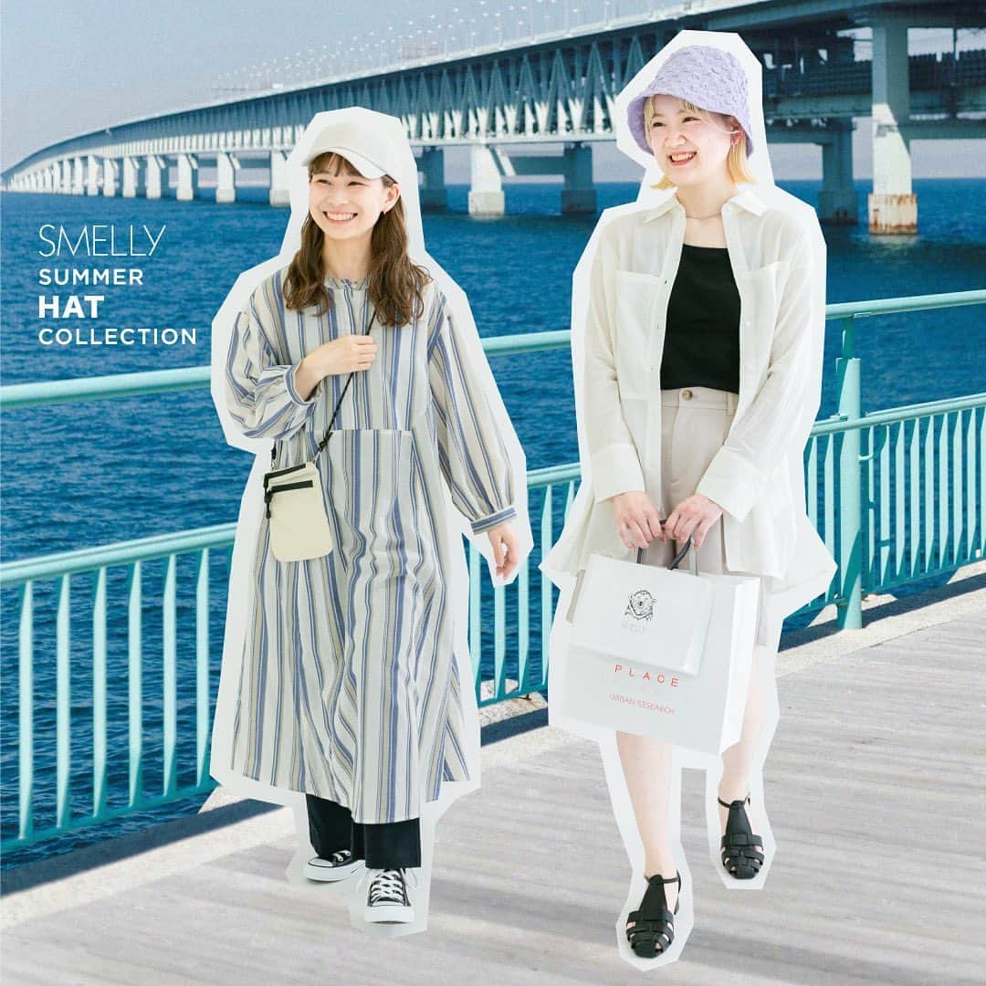 のインスタグラム：「［UR MEDIA］  春夏の日差し対策に！ SMELLYのおすすめ帽子コーデ  日差しや暑さがだんだんと厳しくなるこれからの季節。天気が良い日に外出するときは、帽子や日傘、サングラスなどの日差し対策アイテムが欠かせません。 そこで今回は、SMELLYの帽子を主役にしたベーシック派とトレンド派のおでかけコーデを3つのシーン別でご紹介いたします！  ▽記事の続きはこちらから https://media.urban-research.jp/article/fashion/498558/  ＿＿＿＿＿  #smellyjp#hat#accessory#urbanresearch#urbanresearchmedia#帽子コーデ#夏コーデ#バケットハット#キャップ#サンバイザー#ペーパーハット#スメリー#お出かけコーデ」
