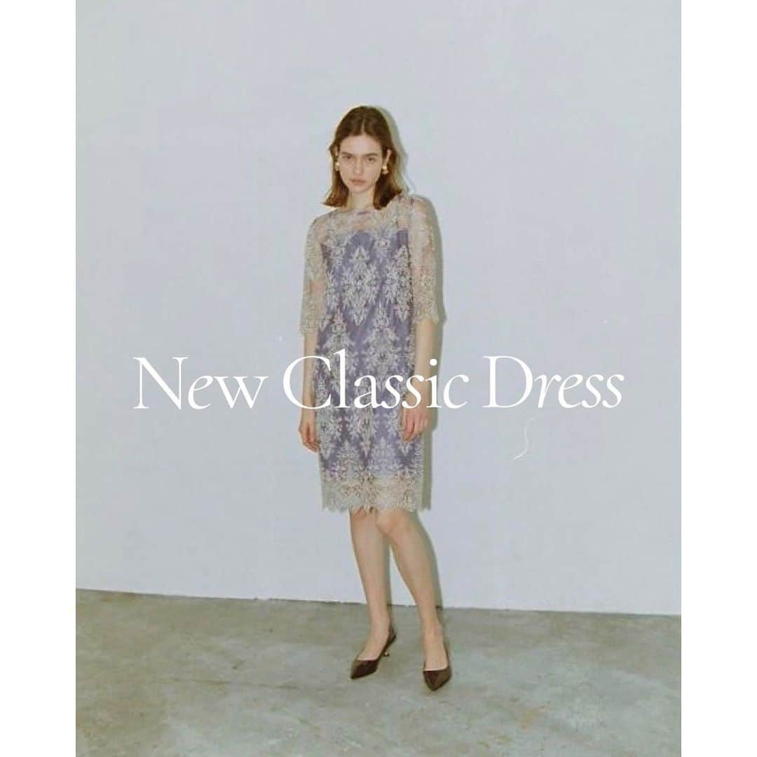 グレースコンチネンタルのインスタグラム：「New Classic Dress  信頼できるドレスで、 遊びあるスタイリングを。 ドレススタイルに個性を。  ONLINE STOR New Classic Dressもチェック！  #DressCloset #newクラシックドレス #gracecontinental#diagram#graceclass#dressadviser #グレースコンチネンタル#ダイアグラム#グレースクラス#ドレスアドバイザー#ニュークラシックドレス」