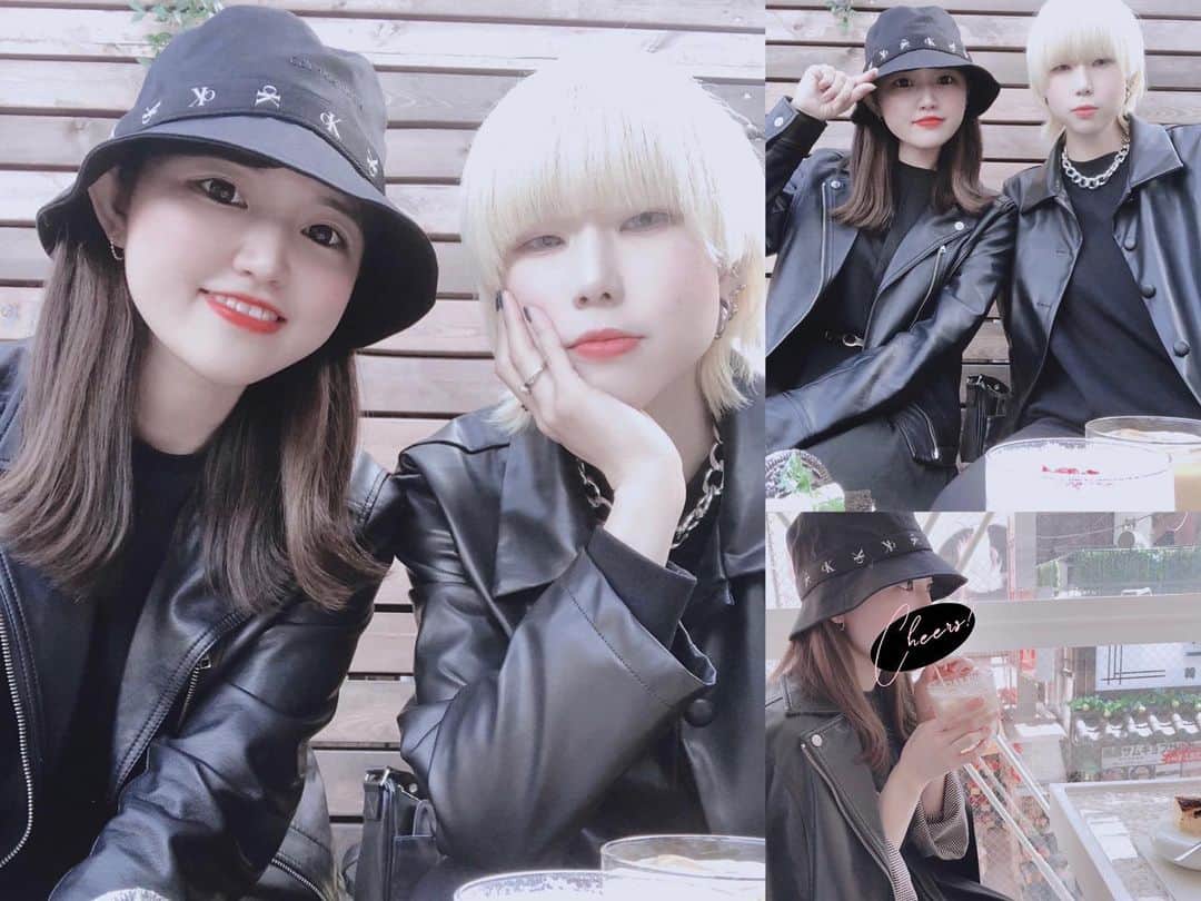のインスタグラム：「🖤🤍 たまたま2人とも ブラックコーデだった日🫶🏻 友よ〜いつもありがとう〜🥰♬ ckバケハお気に入りで大活躍♡ #ARMY #BTS #jungkook #calvinklein」